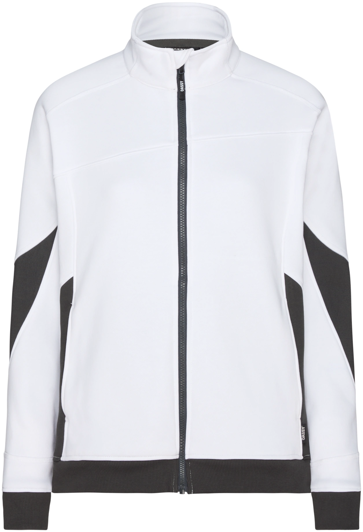 dassy-300582-velox-next-women-sweatshirt-for-women-white-anthracite-grey-front-1 DASSY Sweatshirt Women VELOX Next