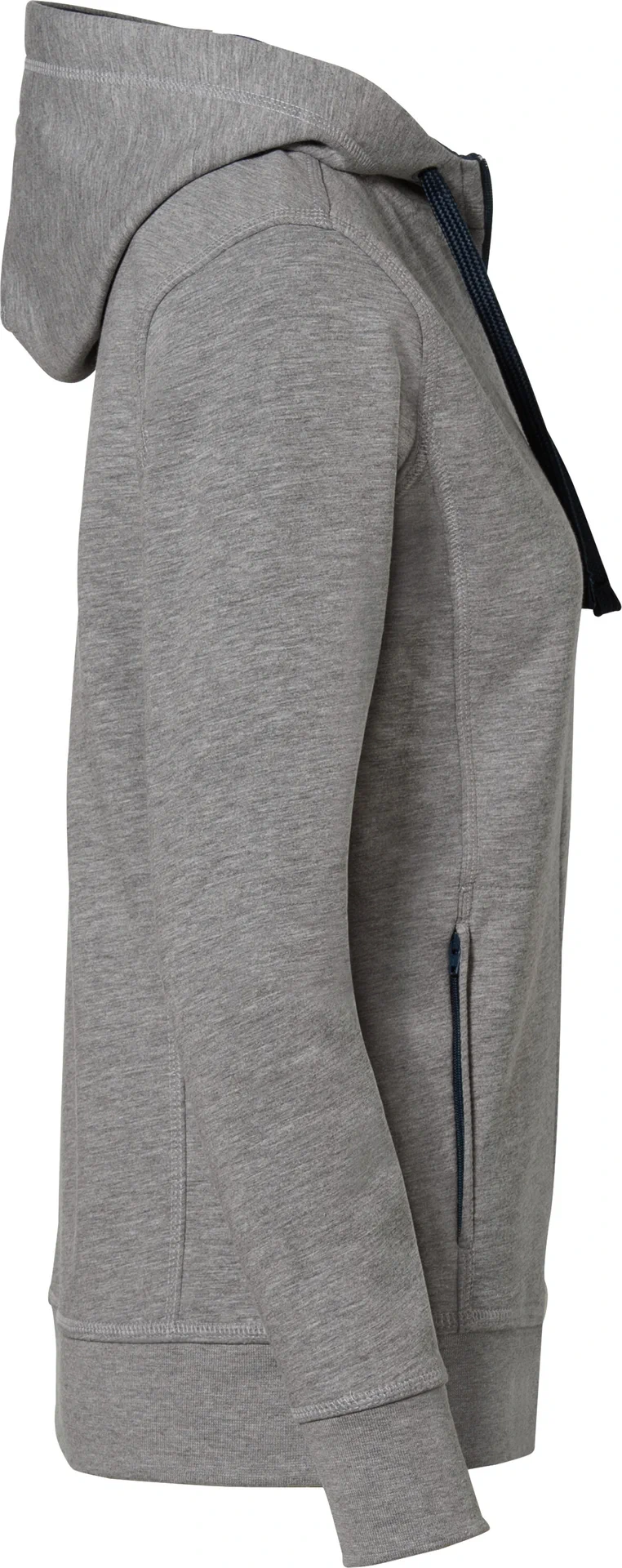 hakro-255-damen-kapuzenjacke-bonded-eco-graumeliert-tinte-4 HAKRO Women-Kapuzenjacke 255 Bonded