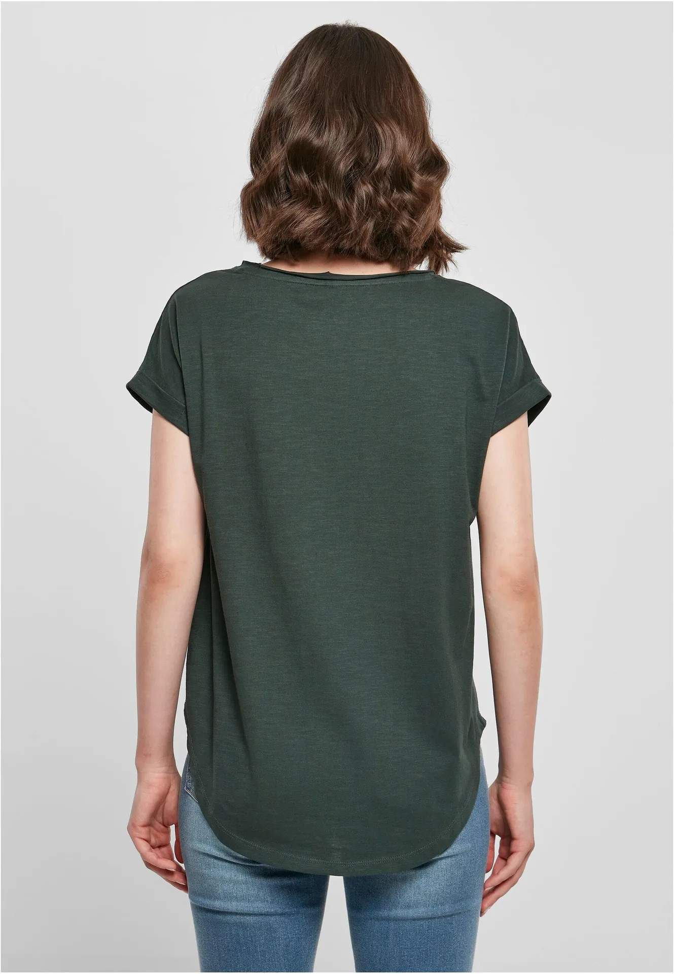 Build Your Brand Ladies Long Slub Tee