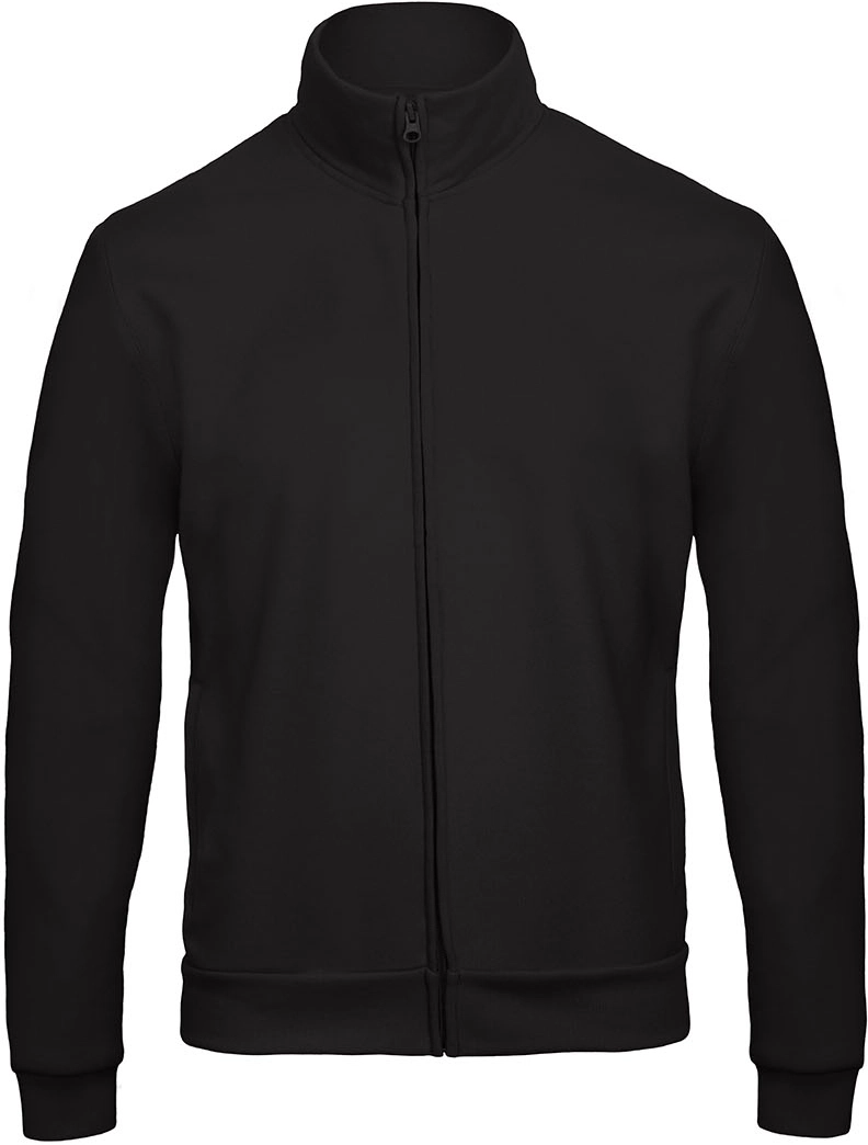 BC-WUI26-ID206-black-front-2 B&C ID.206 Sweat-Jacket 50/50