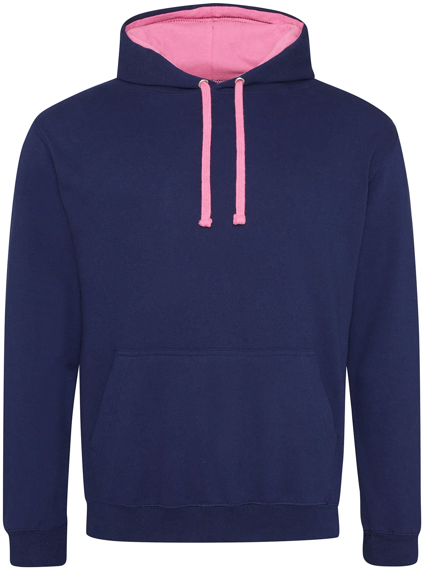 justhoods-jh003-varsity-hoodie-oxfordnavy-candyflosspink-front-1 Just Hoods Varsity Hoodie