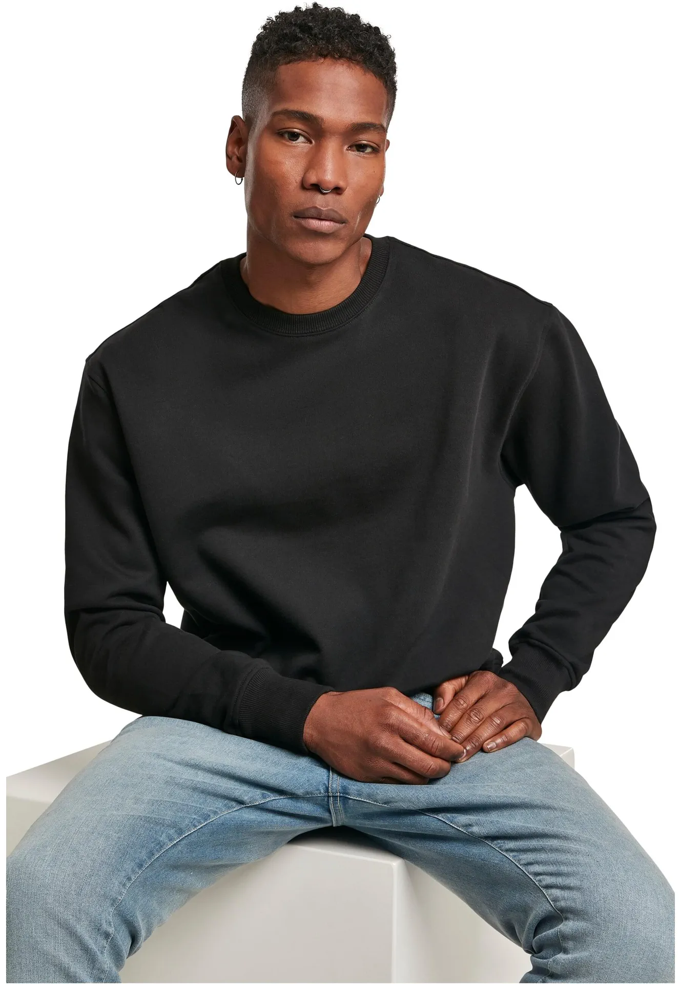 Build Your Brand Premium Oversize Crewneck Sweatshirt