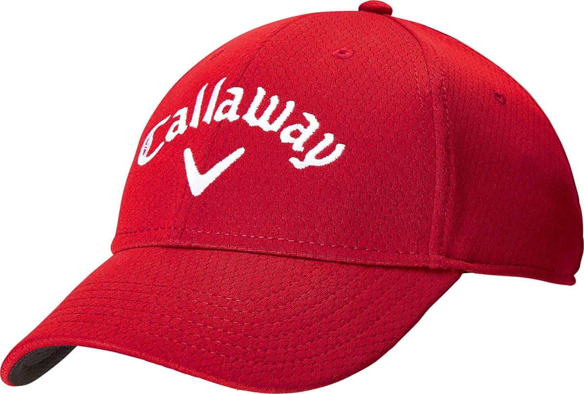 callaway-cwc600-mens-side-crested-cap-red-front-1 Callaway Men´s Side Crested Cap