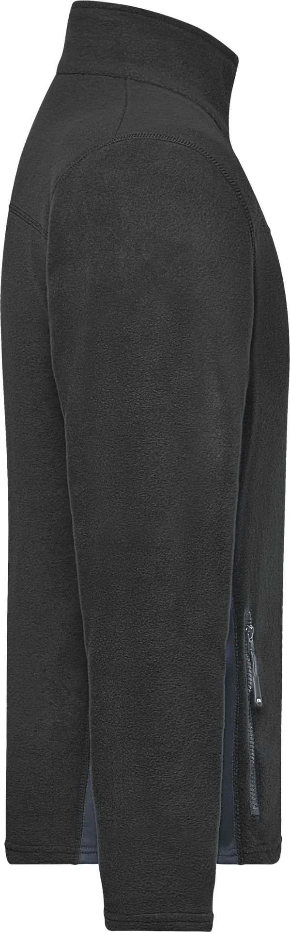 jn842-mens-workwear-fleece-jacket-black-carbon-right-6 James & Nicholson Men's Workwear Fleece Jacket -Strong-