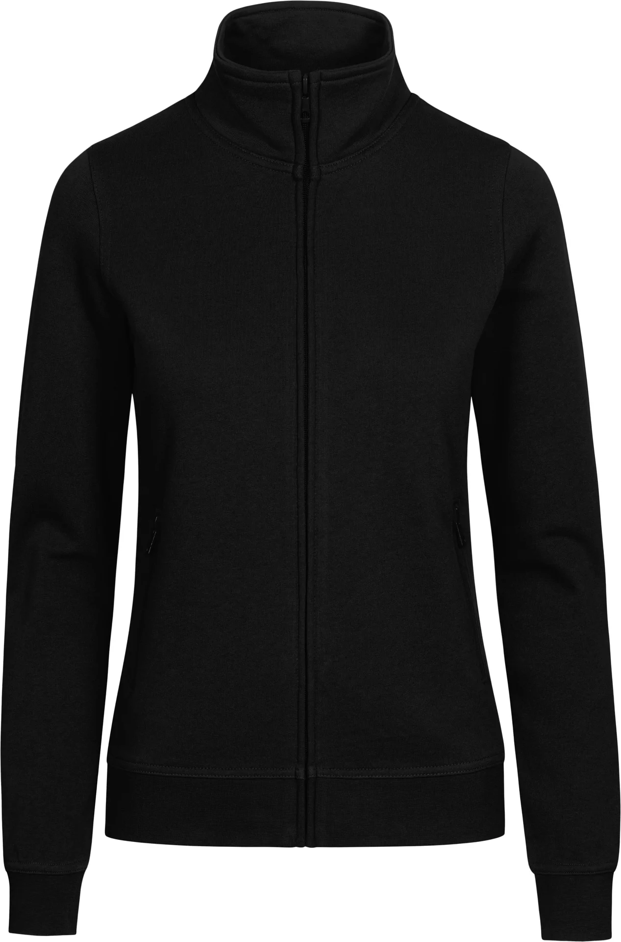 promodoro-5275-womens-sweatjacket-black-front-3 Promodoro Women's Sweatjacket
