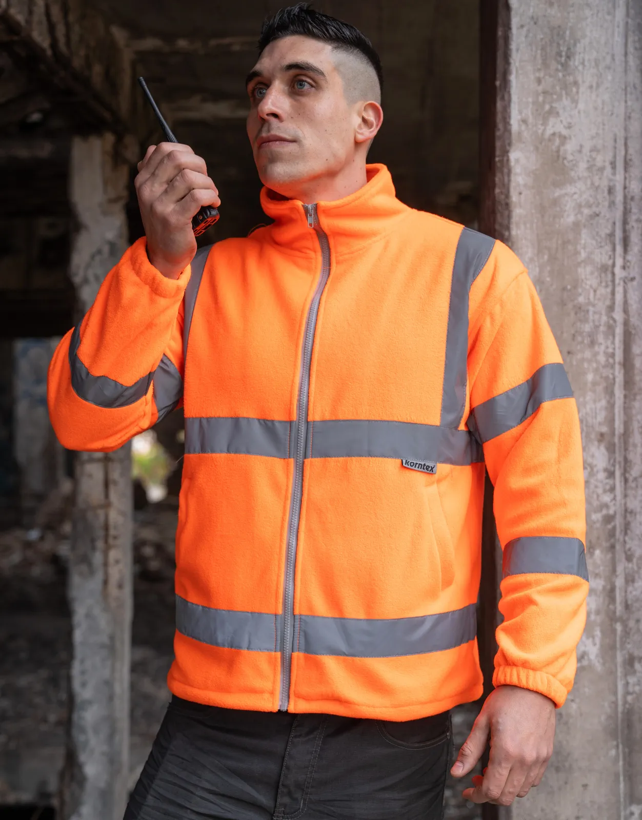Korntex Hi-Vis Safety Fleece-Jacket Bergen