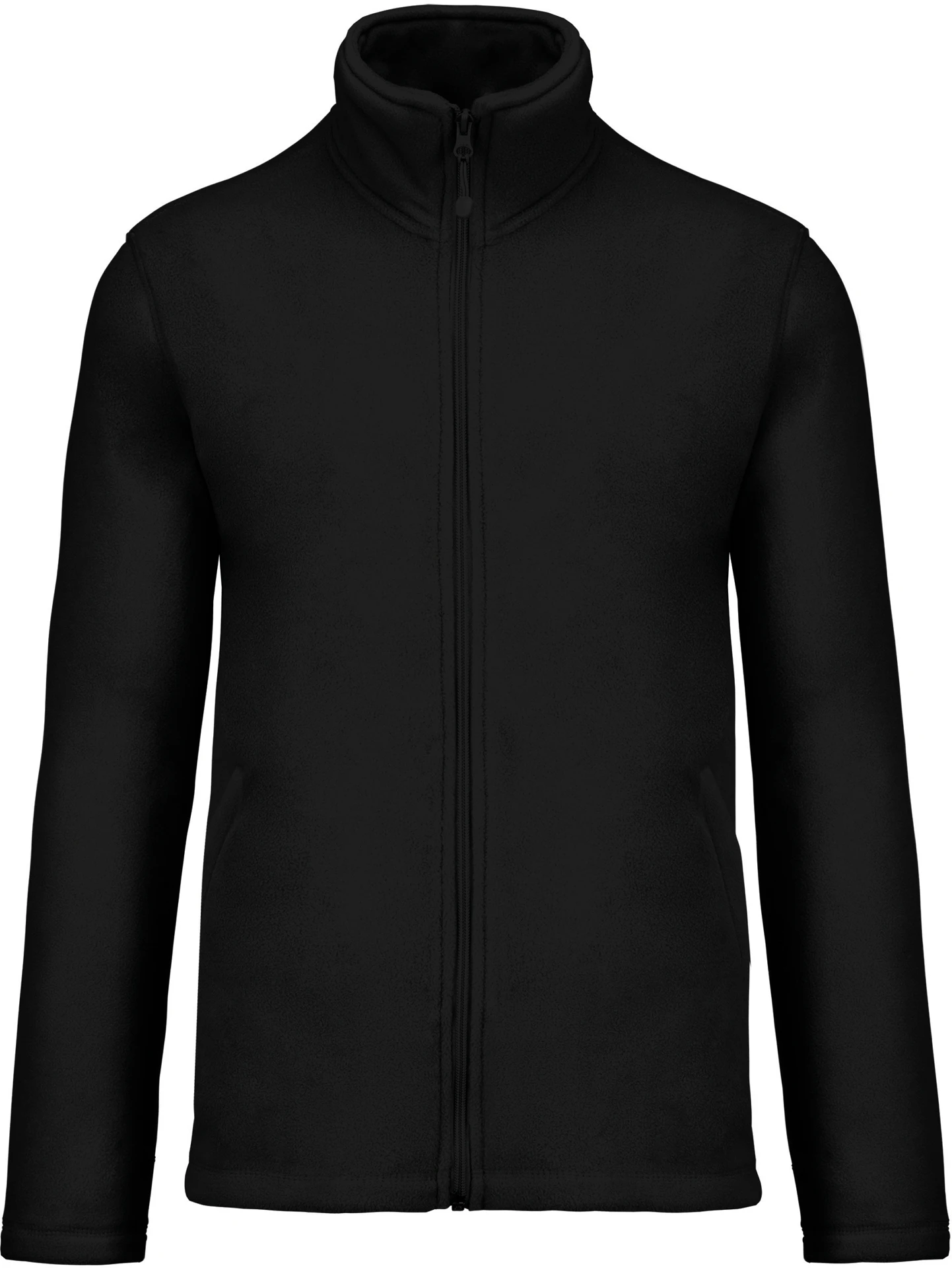 kariban-K911-microfleece-jacke-falco-black-front-3 Kariban Microfleece Jacke "Falco"
