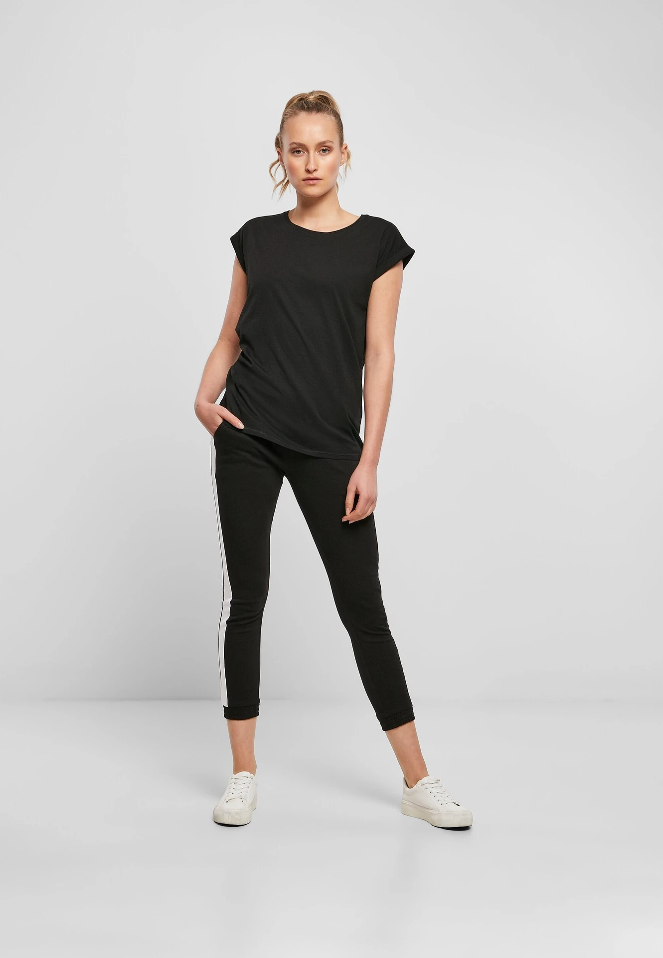 Build Your Brand Ladies Organic Extended Shoulder Tee