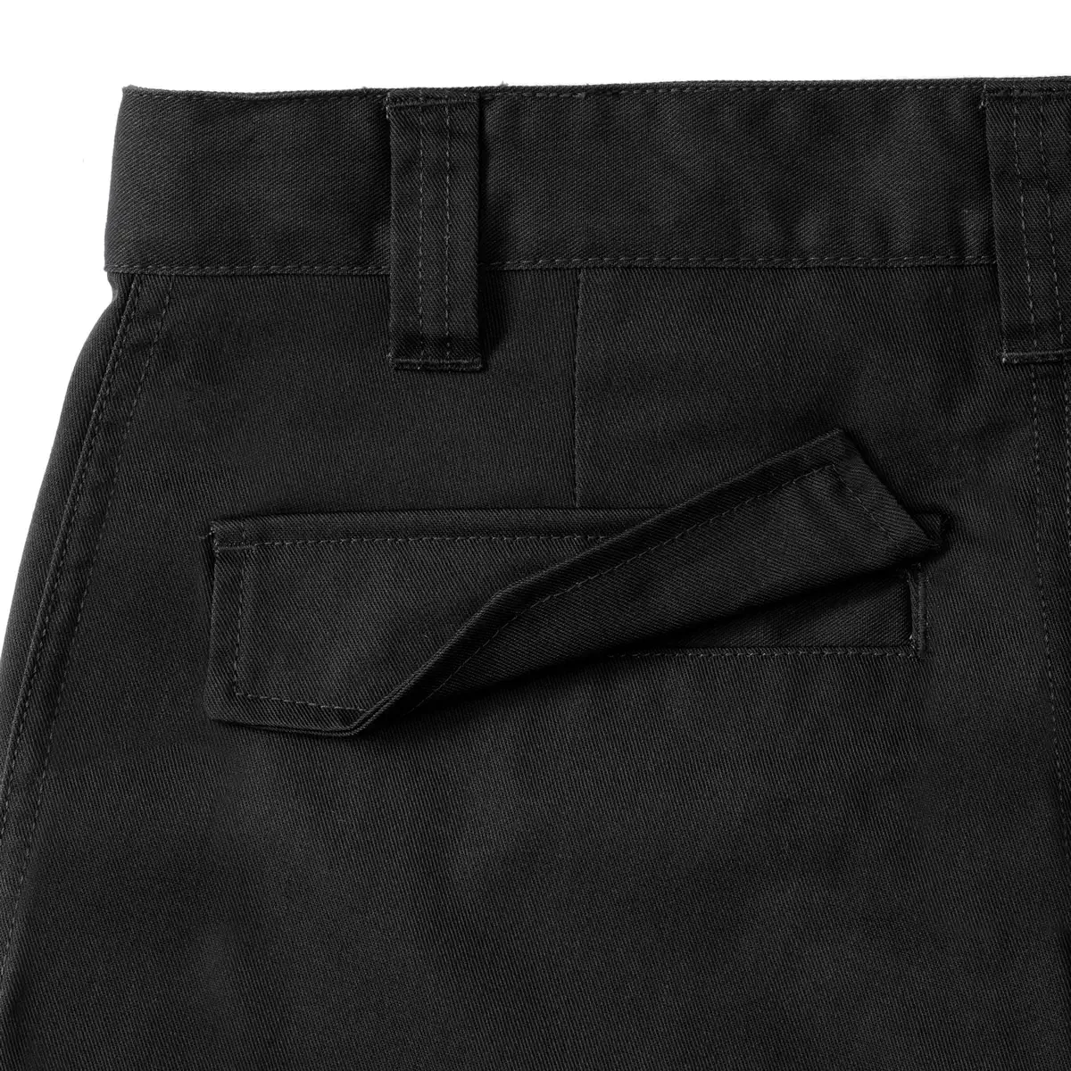 russell-r002m-poly-cotton-twill-shorts-black-detail-8 Russell Workwear Polycotton Twill Shorts