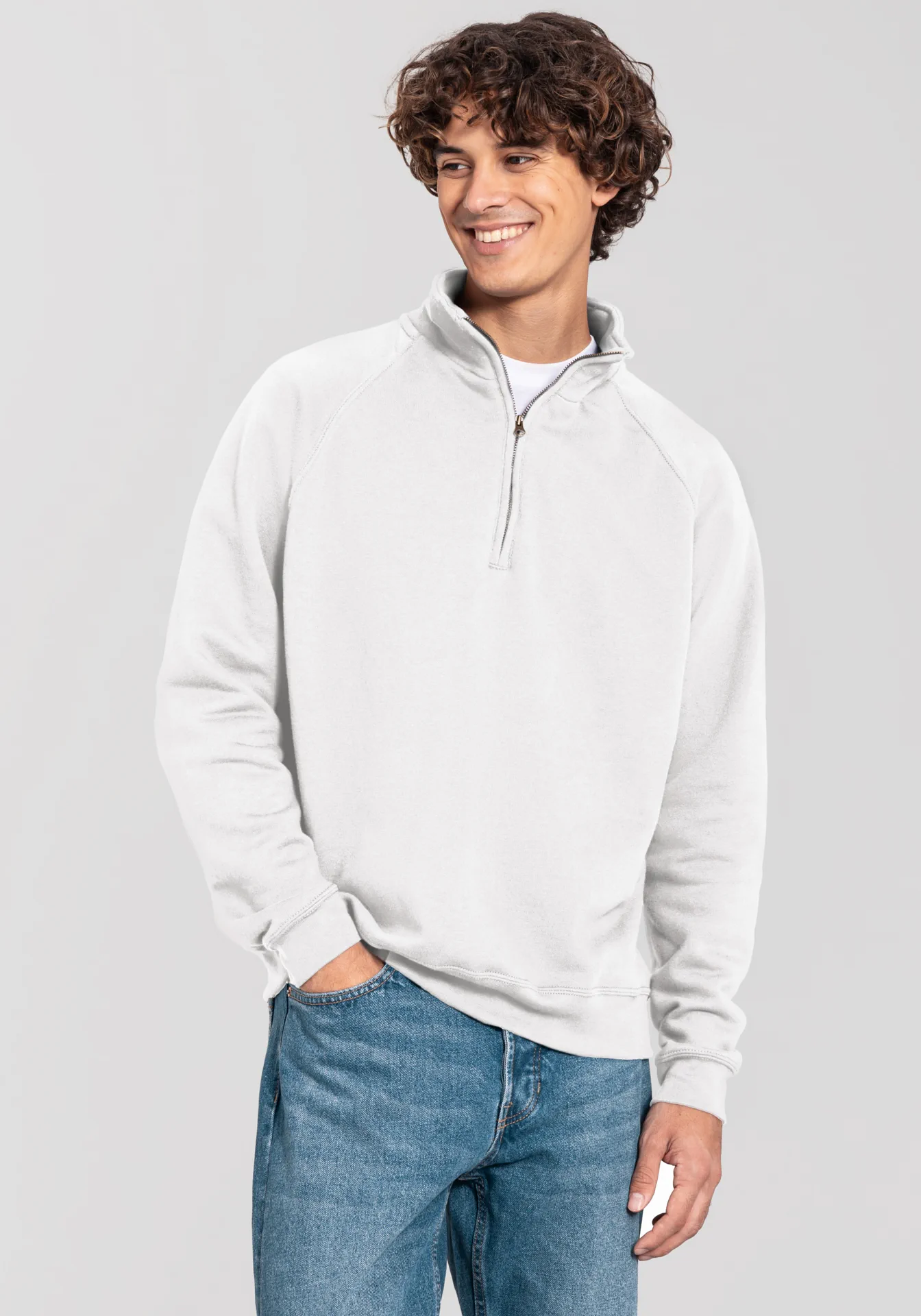 F.O.L. Iconic Premium Zip Neck Sweat