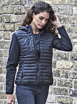 TEE JAYS Ladies` Hooded Crossover Jacket TEE JAYS Ladies` Hooded Crossover Jacket