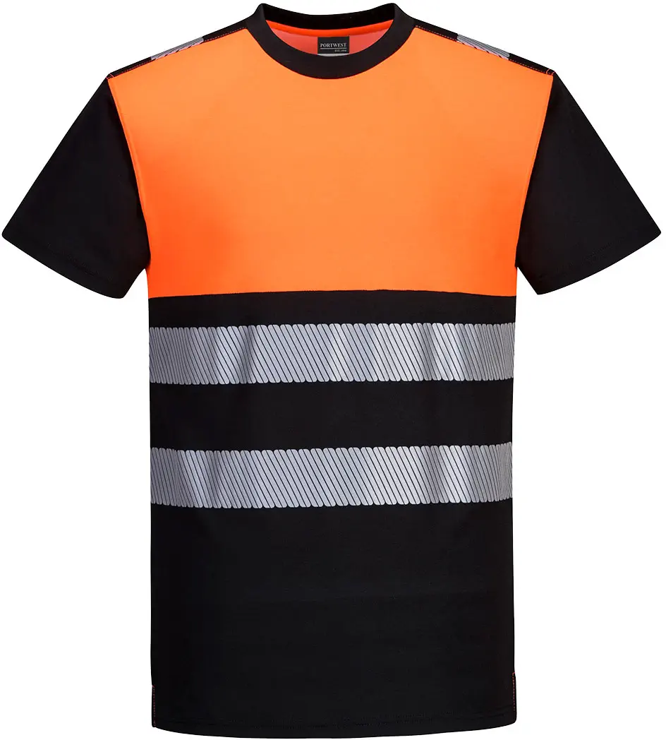 PORTWEST PW311 Warnschutz Cotton Comfort T-Shirt Klasse 1 kurzarm