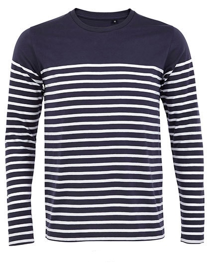 SOL'S Men´s Long Sleeve Striped T-Shirt Matelot