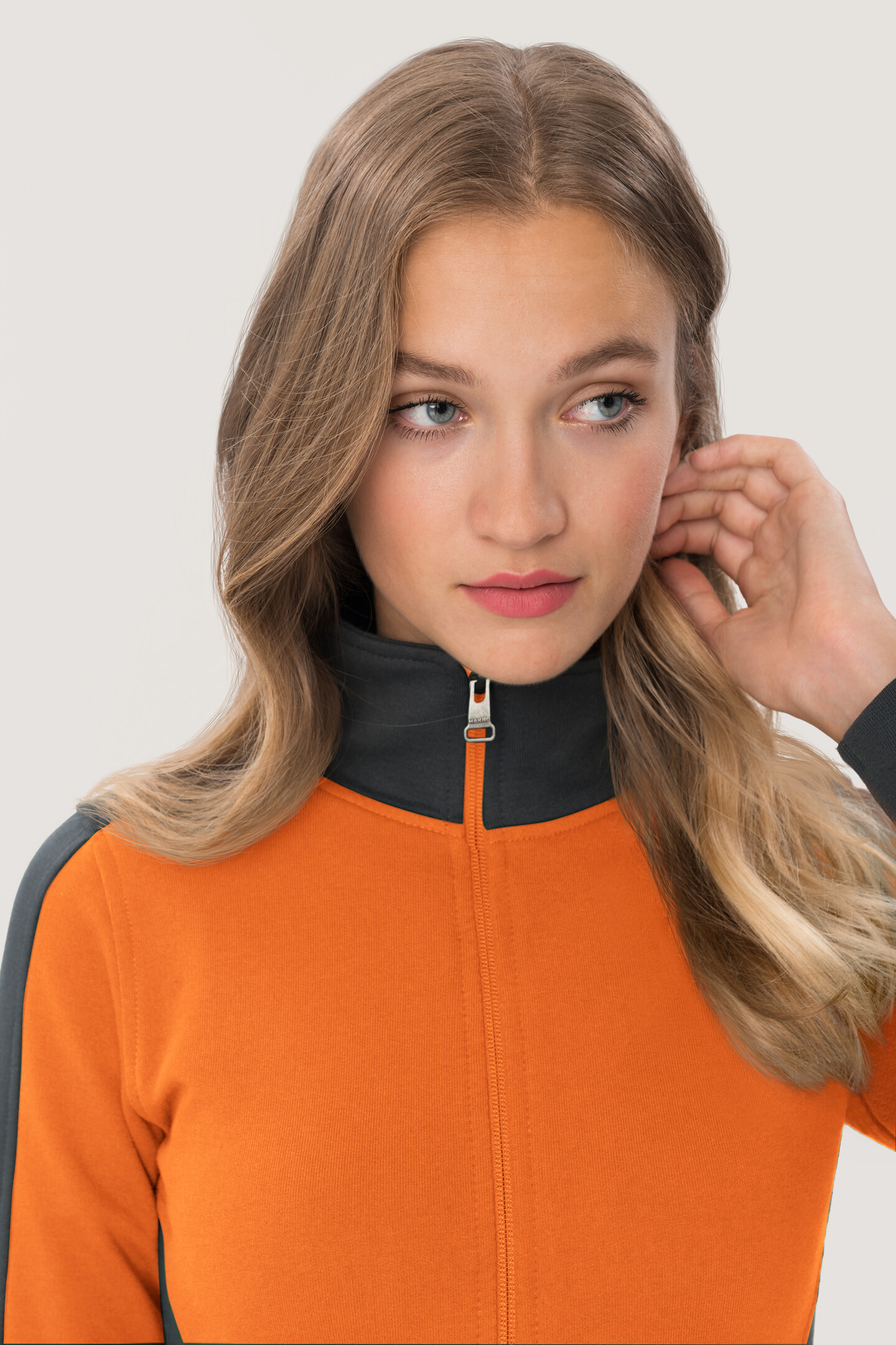 HAKRO Damen-Sweatjacke 277 Contrast Mikralinar® HAKRO Damen-Sweatjacke 277 Contrast Mikralinar®