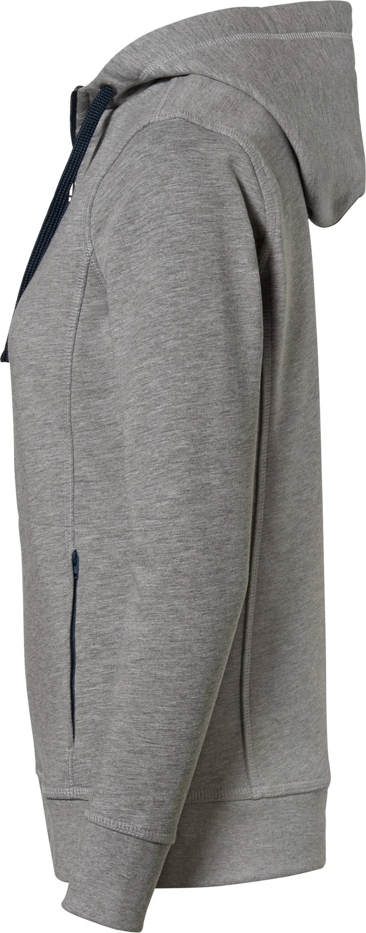 hakro-255-damen-kapuzenjacke-bonded-eco-graumeliert-tinte-2 HAKRO Women-Kapuzenjacke 255 Bonded