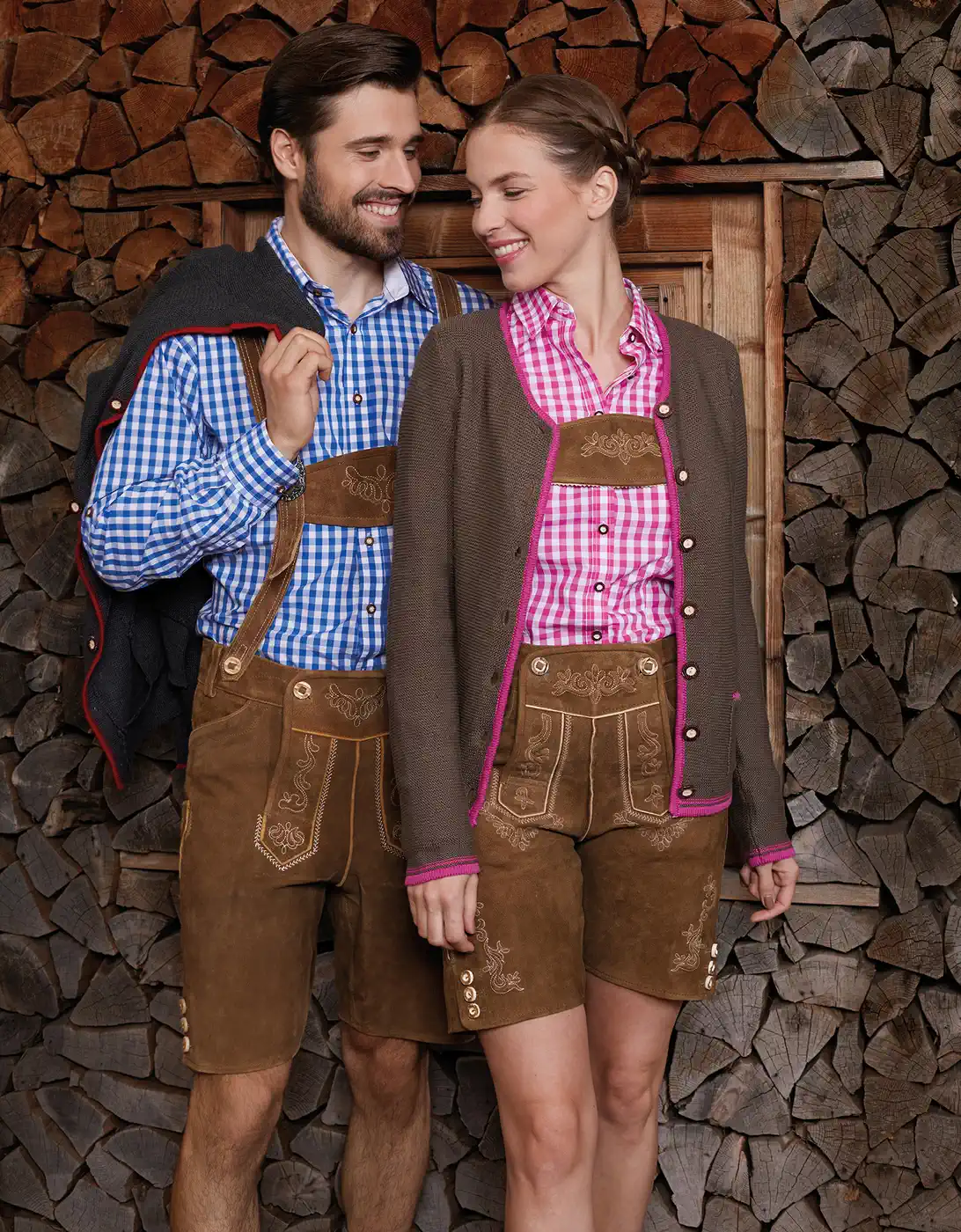 jn637-ladies-traditional-shirt-model-2 James & Nicholson Ladies Traditional Shirt