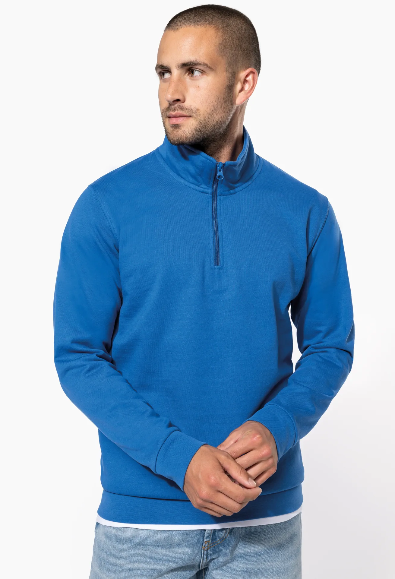 Kariban Sweater mit 1/4 Zip