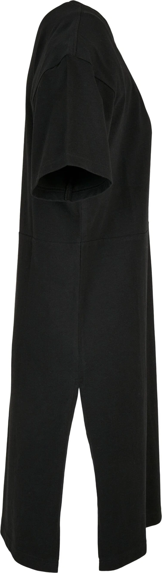 Build Your Brand Ladies Organic Oversized Slit Tee Dress