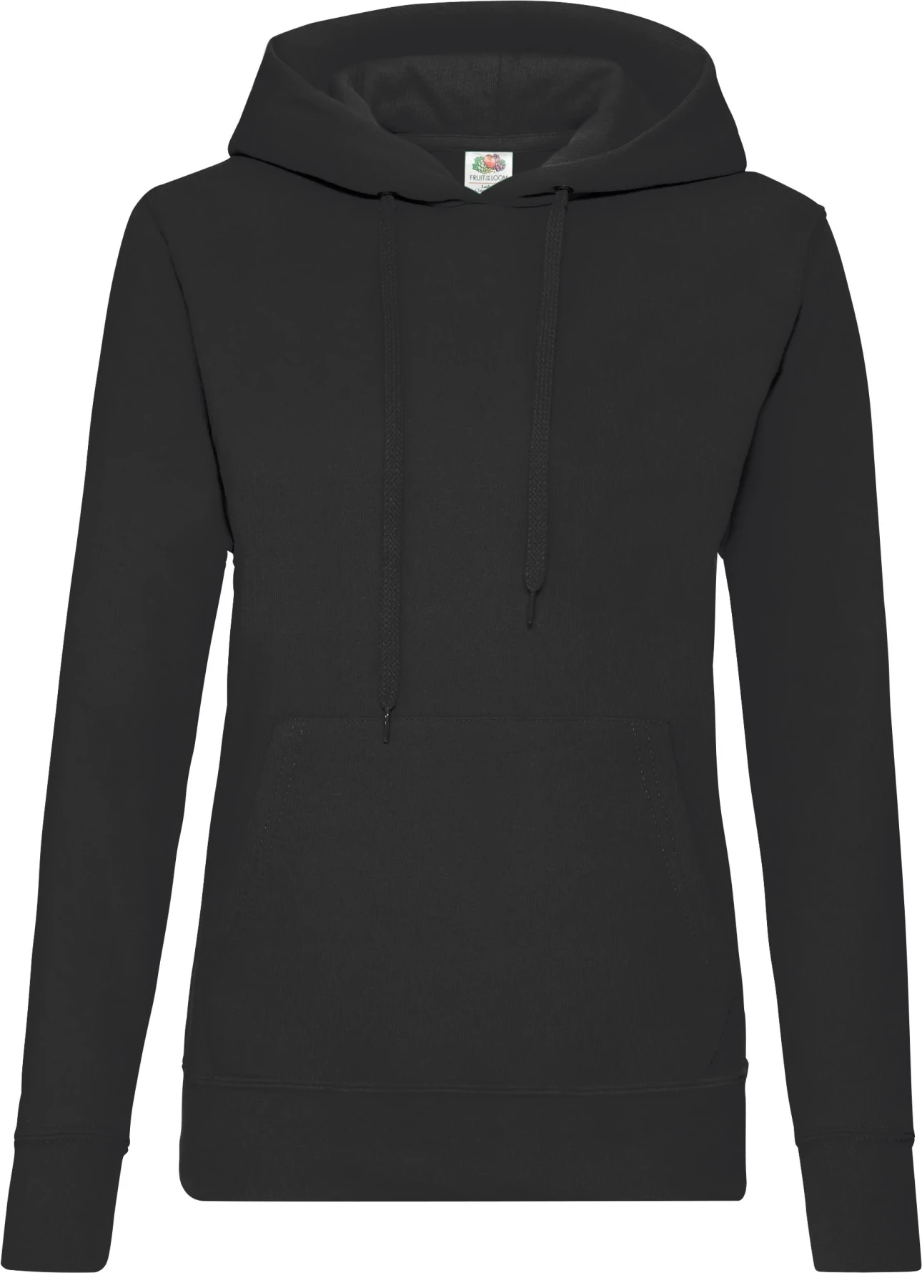 fruit-of-the-loom-62-038-0-ladies-classic-hooded-sweatshirt-black-4 F.O.L. Ladies Classic Hooded Sweat