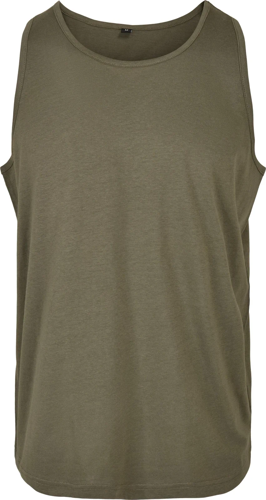 BYB-BB011-basic-tank-olive-front-4 Build Your Brand Basic Tank
