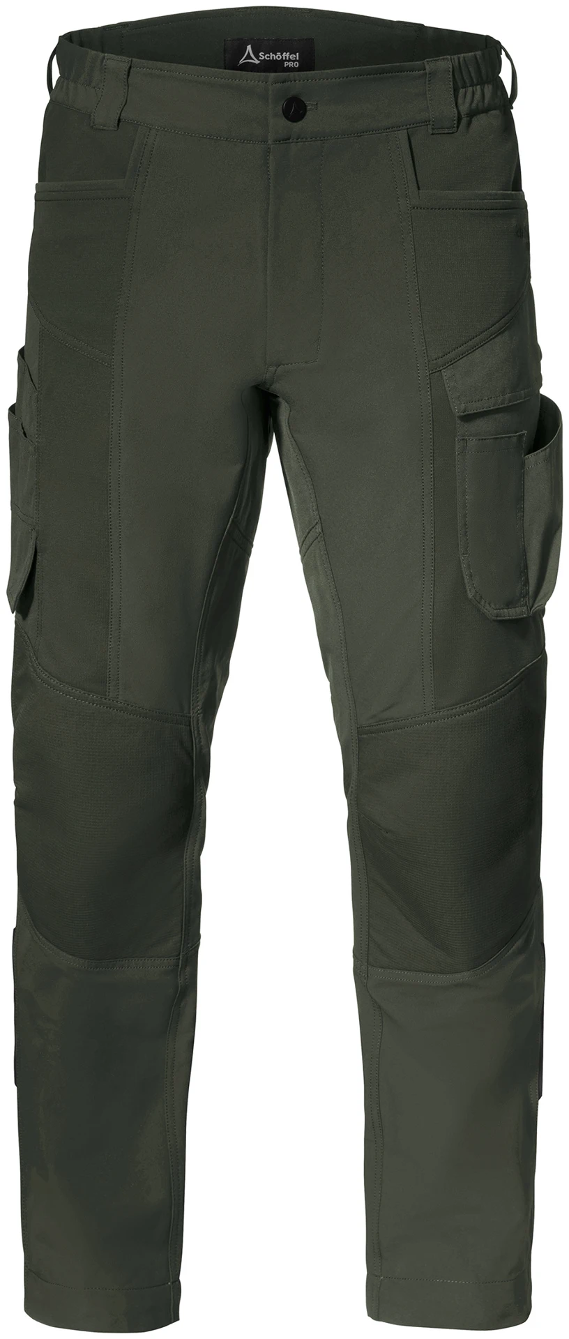 schoeffel-pro-7502-bulldozer-hose-dunkelgruen-front-1 Schöffel PRO 7502 BULLDOZER Full-Stretch-Arbeitshose