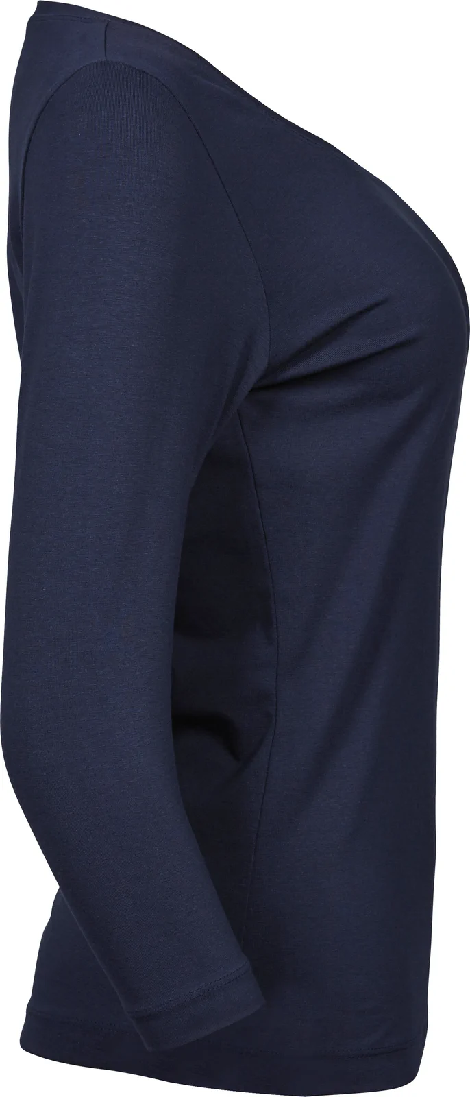 tee-jays-460-womens-stretch-3-4-sleeve-t-shirt-navy-right-4 Tee Jays Women's Stretch 3/4 Sleeve Tee