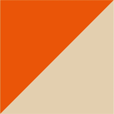 orange/ivory