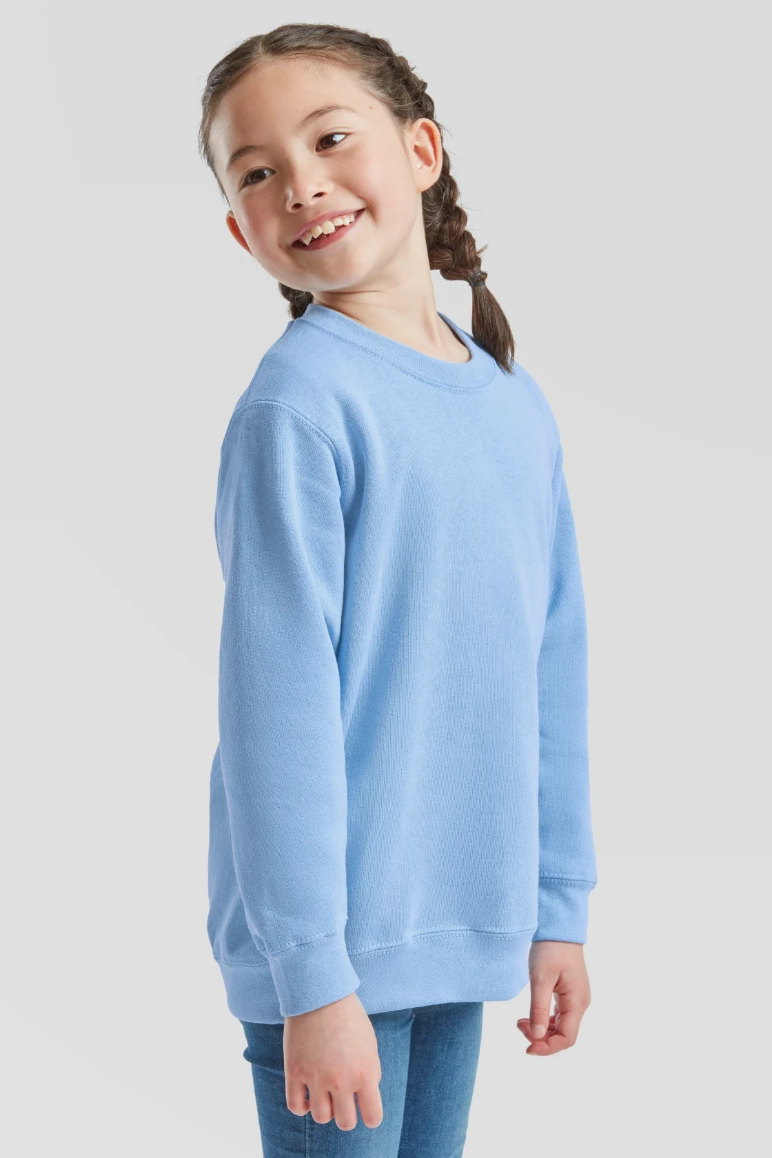 fruit-of-the-loom-62-041-0-kids-classic-set-in-sweatshirt-skyblue-model-1 F.O.L. Classic Set-In Sweat Kids