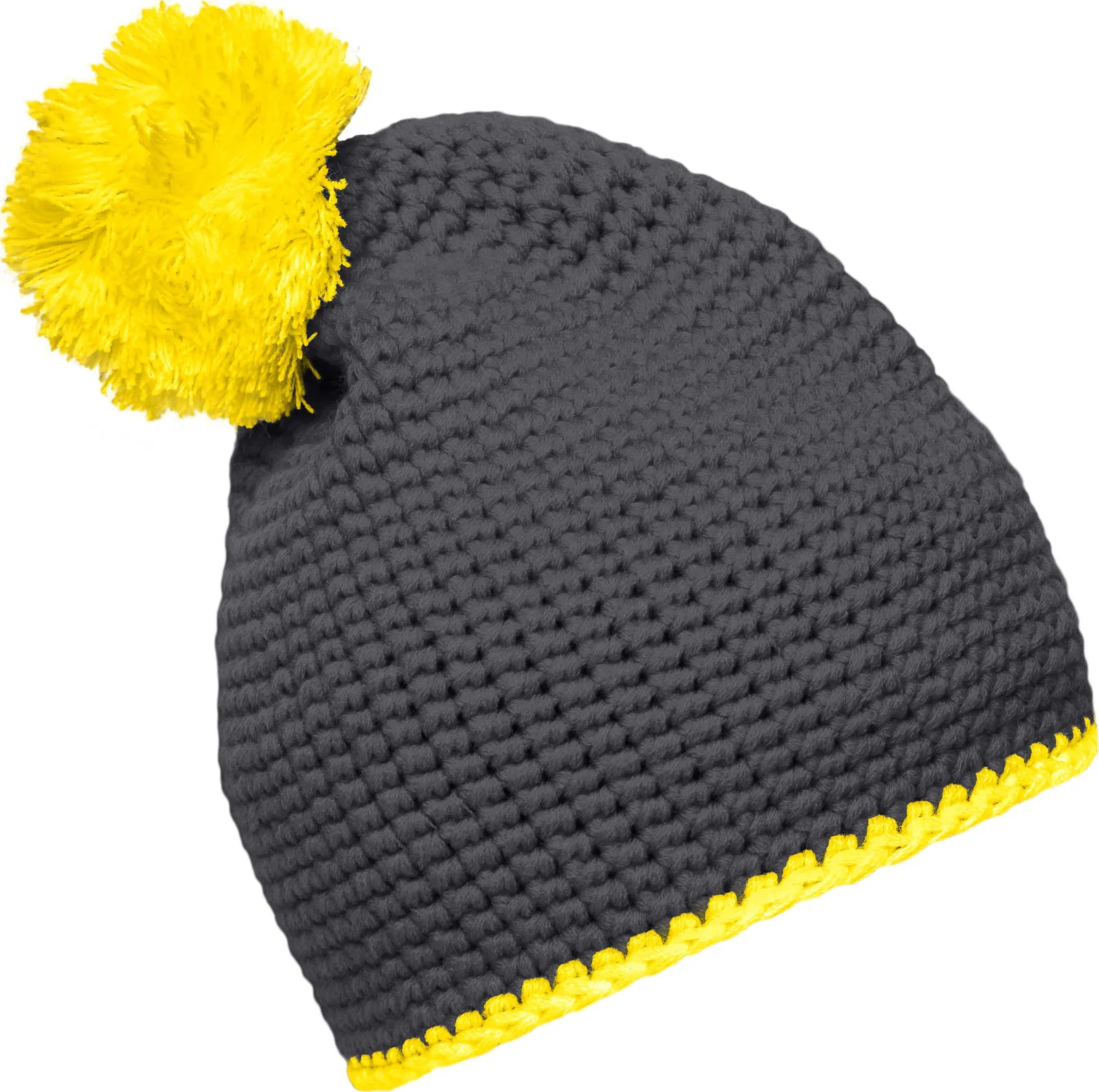 myrtle beach Pompon Hat with Contrast Stripe