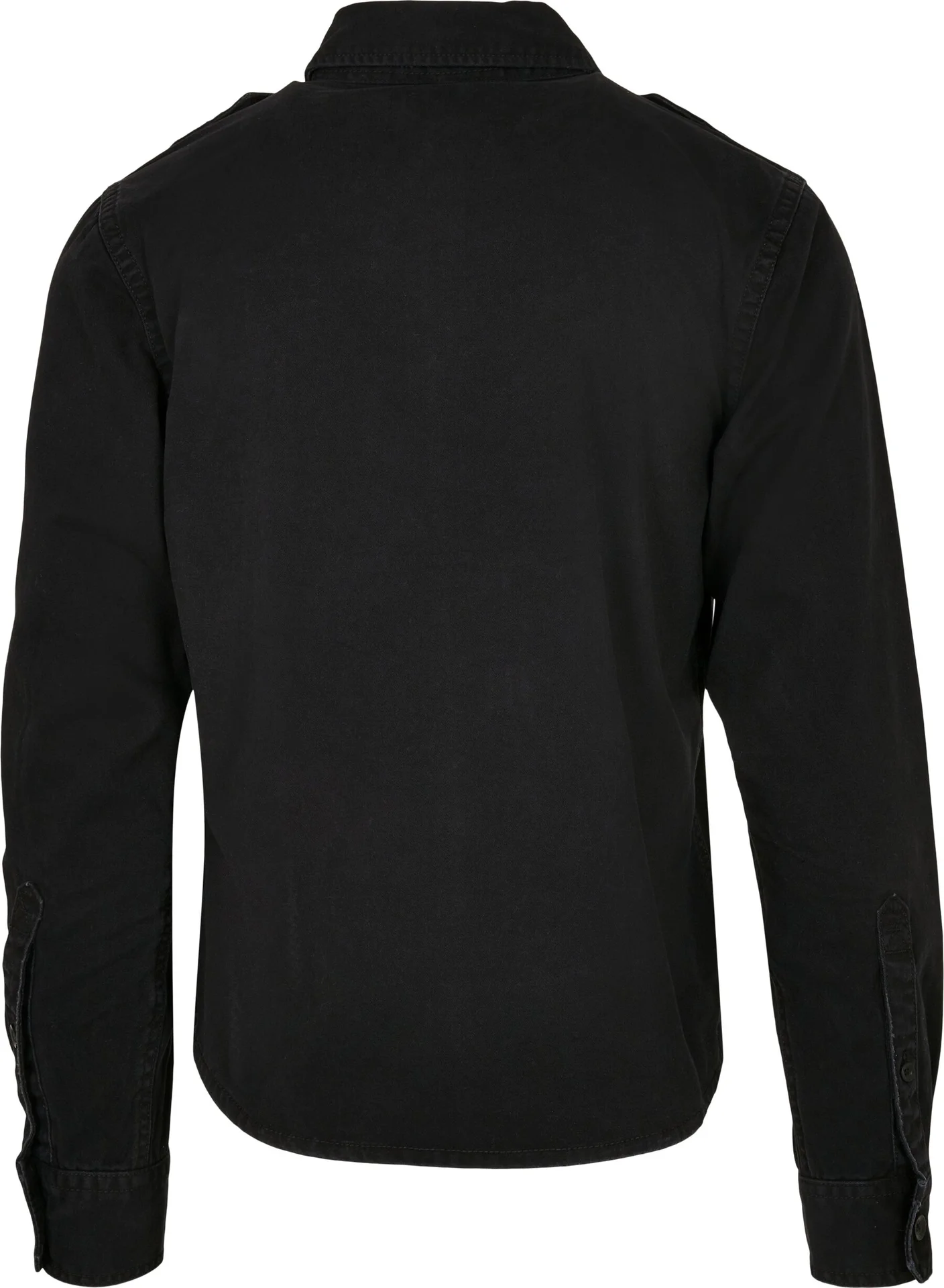 BYB-B9373-vintage-shirt-long-sleeve-black-back-7 Build Your Brand Vintage Shirt Long Sleeve