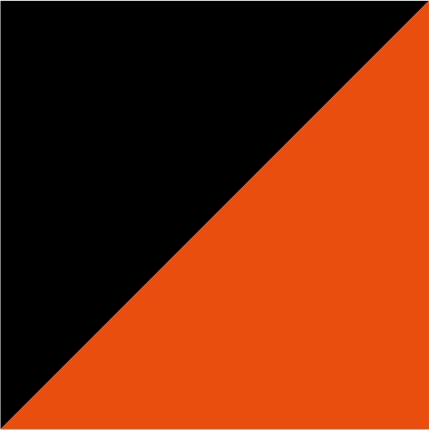 black/orange