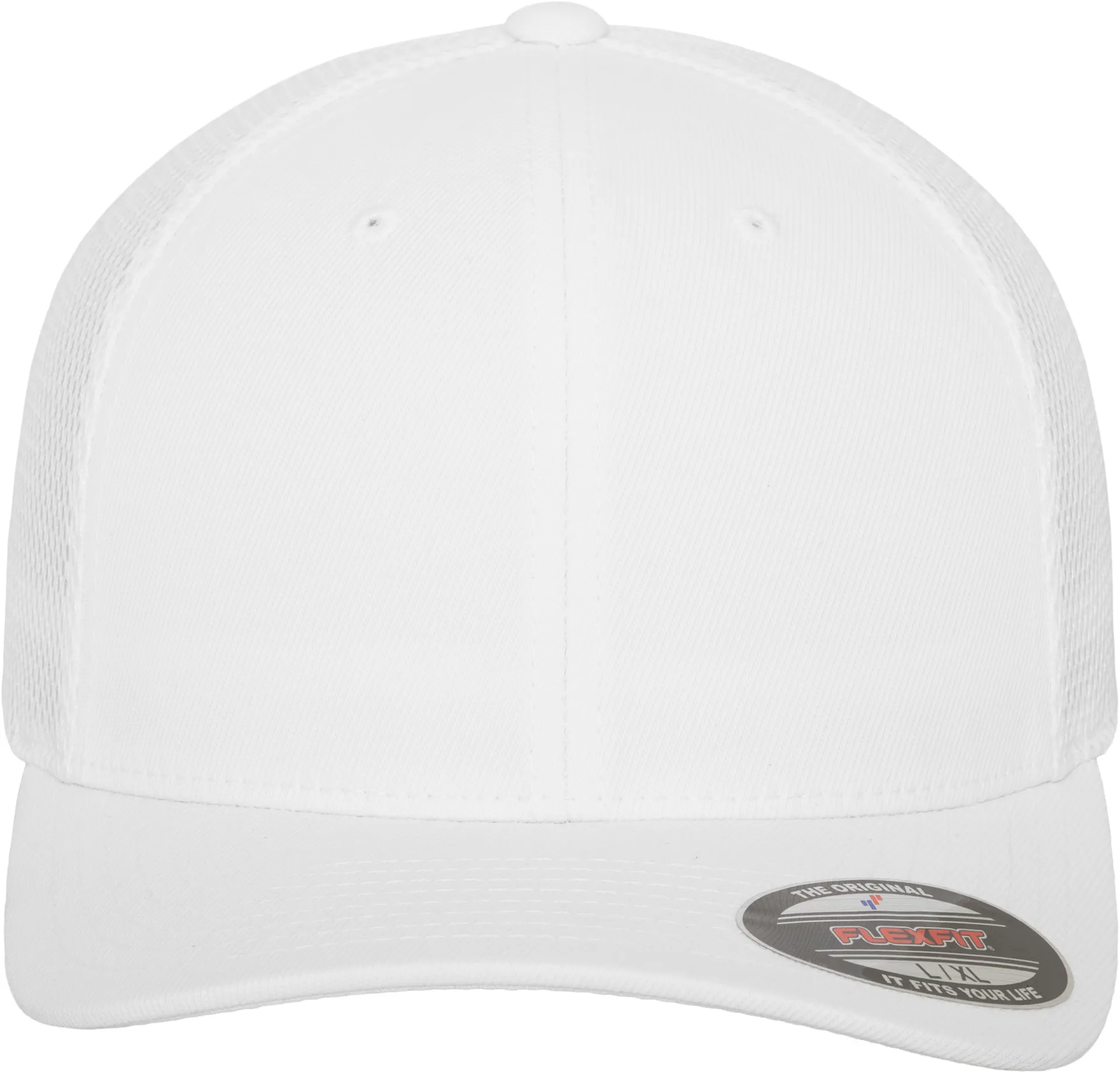 flexfit-6533-tactel-mesh-cap-white-front-2 FLEXFIT Flexfit Tactel Mesh Cap