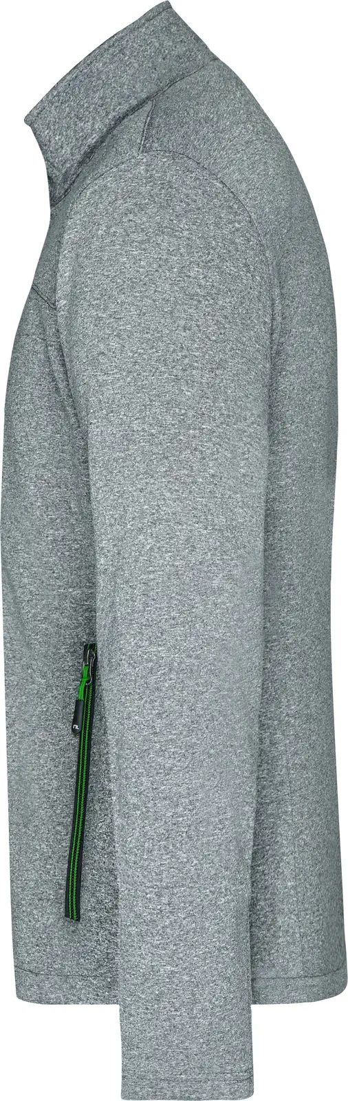 jn1148-mens-softshell-jacket-darkmelange-green-left-4 James & Nicholson Men's Softshell Jacket