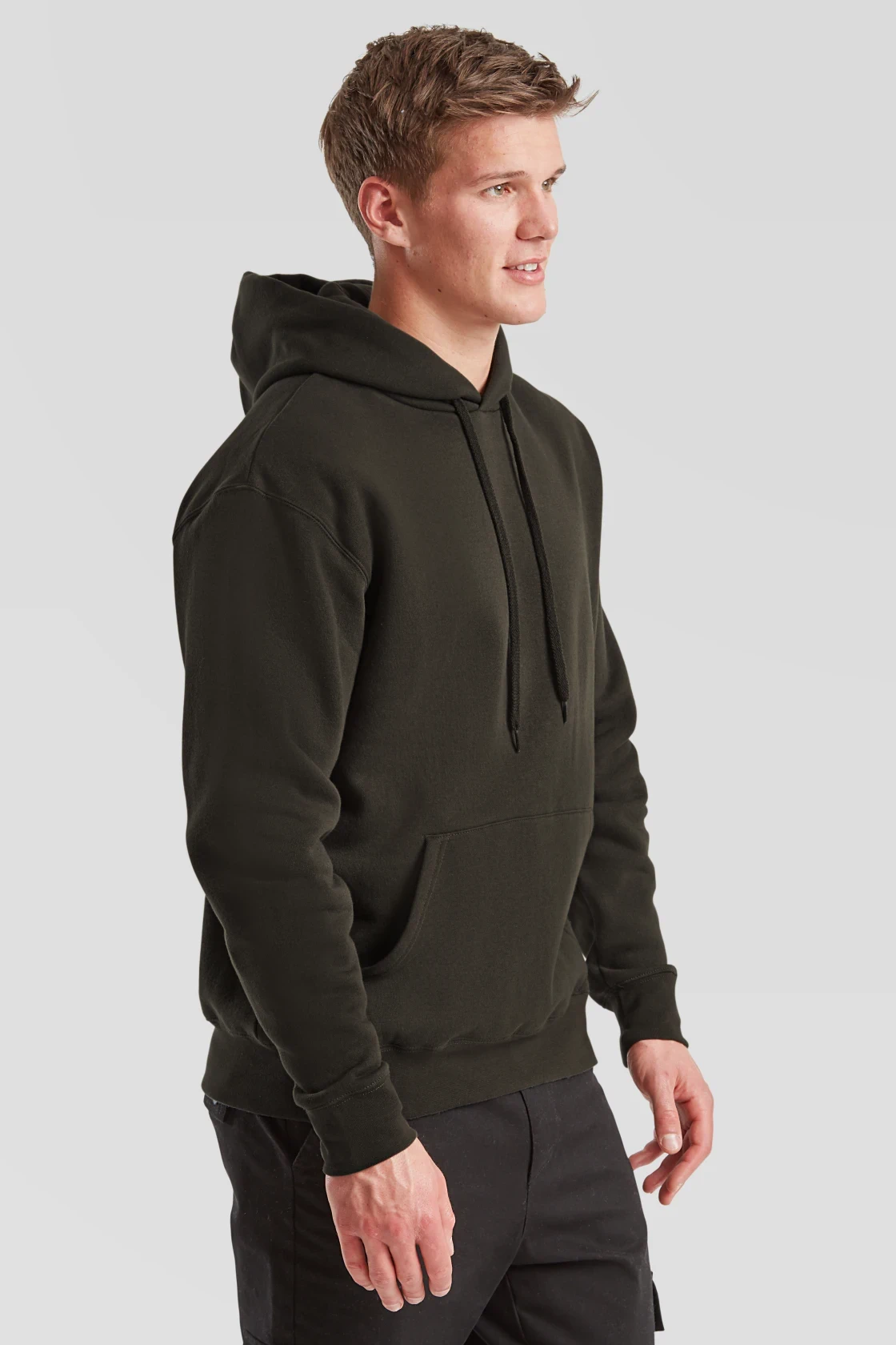 fruit-of-the-loom-62-152-0-premium-hooded-sweatshirt-charcoal-model-1 F.O.L. Premium Hooded Sweat