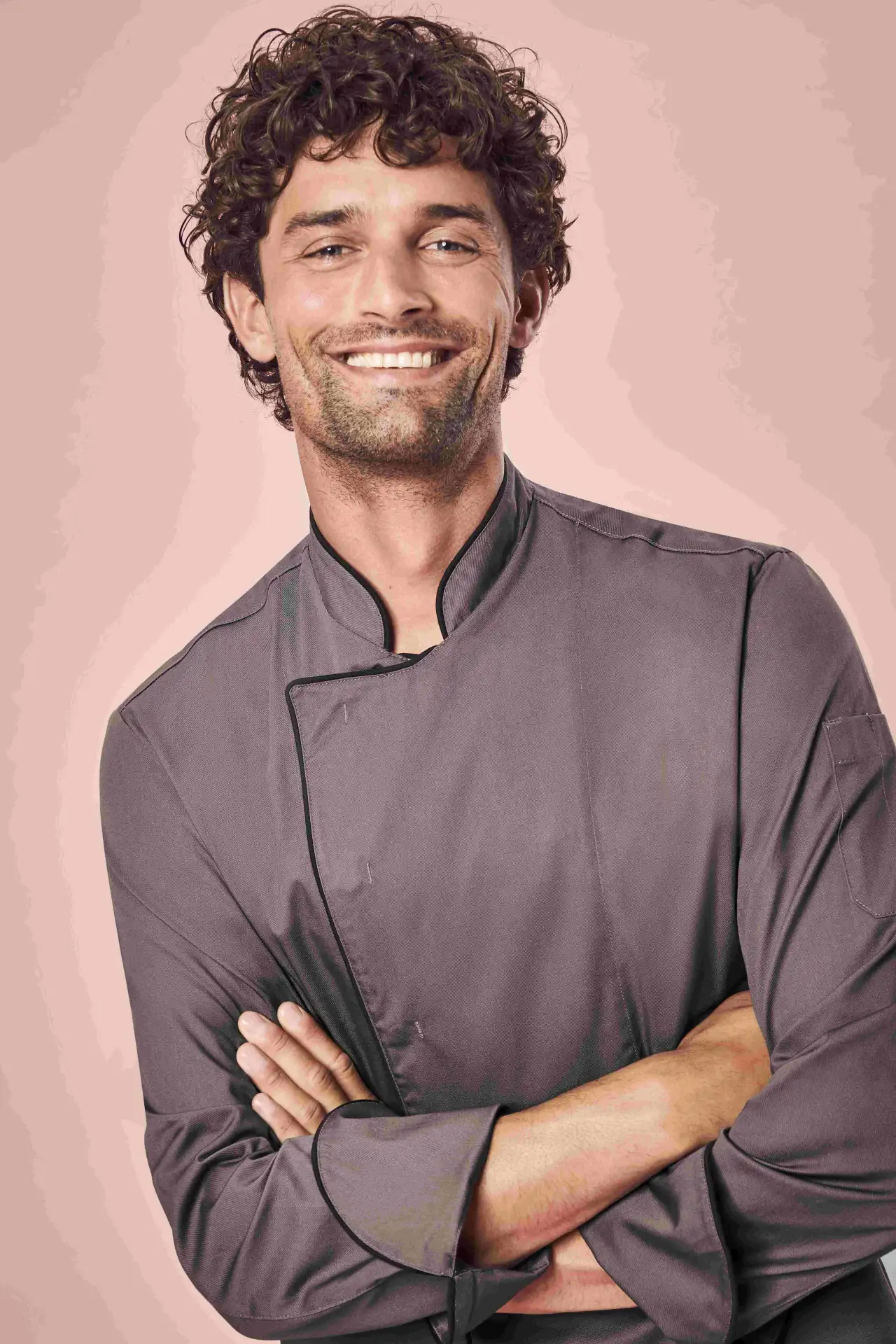 GREIFF Kochjacke mit Paspelierung Regular Fit