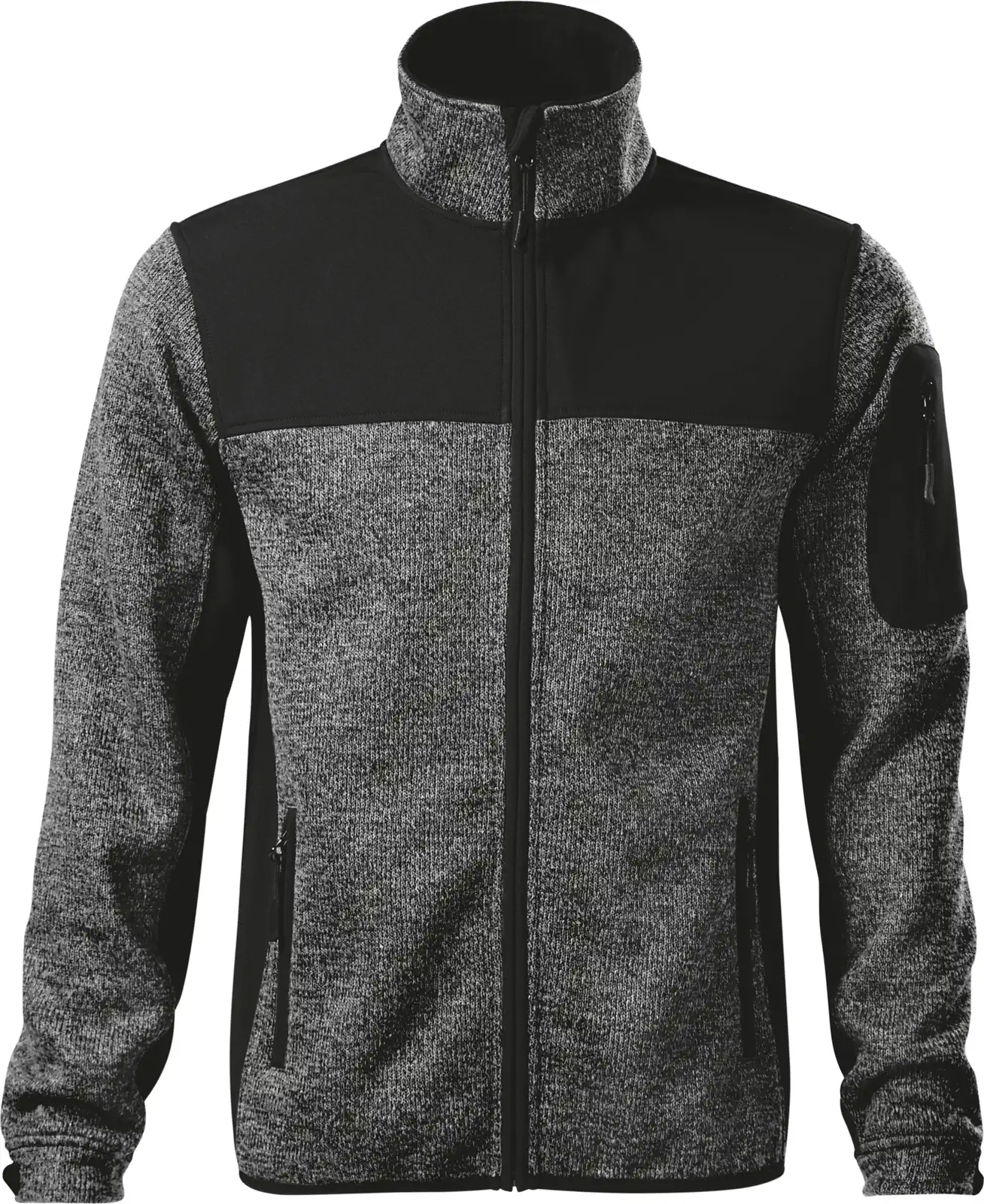 rimeck-550-softshelljacke-casual-knitgrau-front-2 RIMECK Softshelljacke Casual 550
