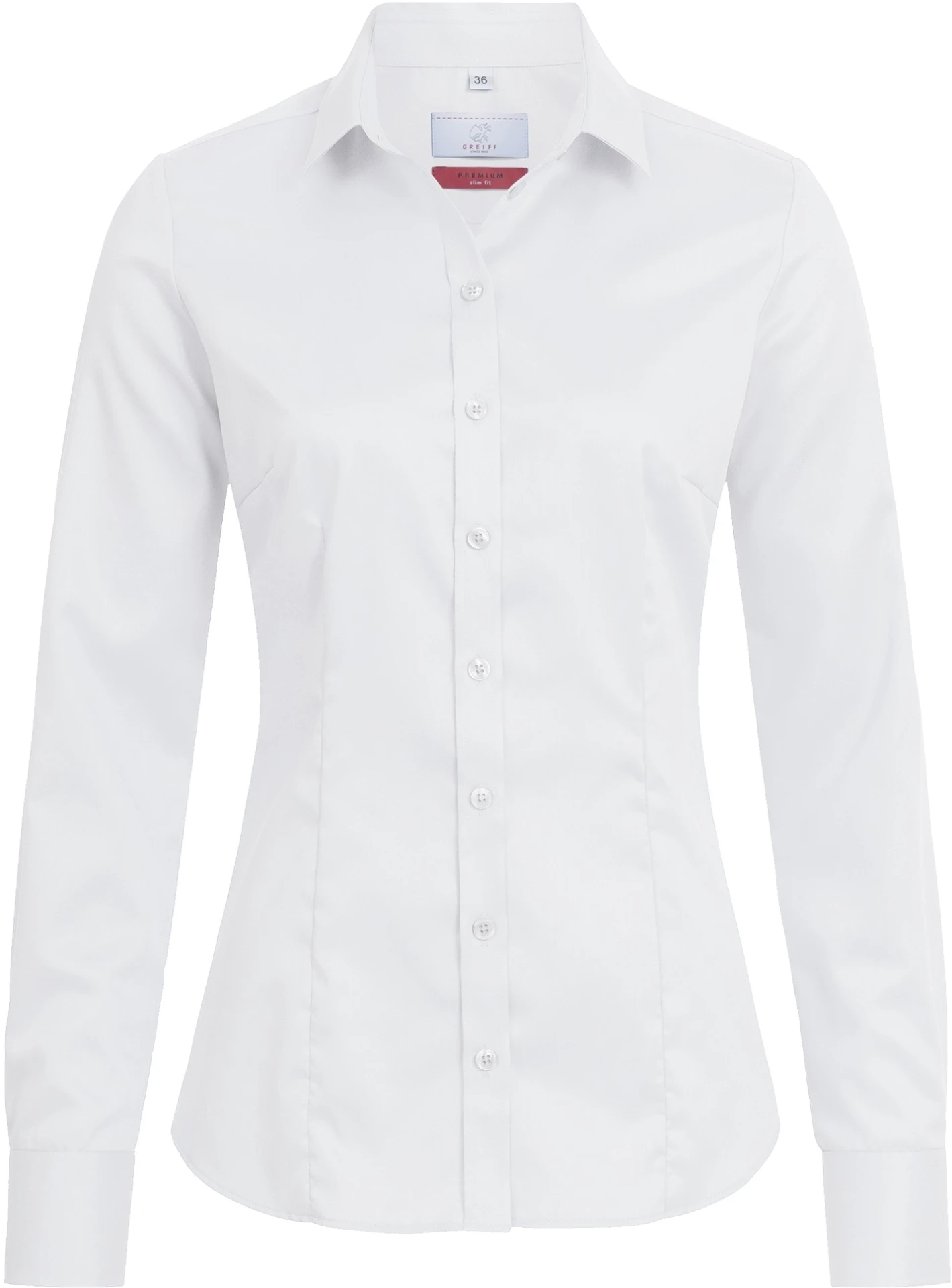 GREIFF Damen Bluse Kentkragen PREMIUM Slim Fit