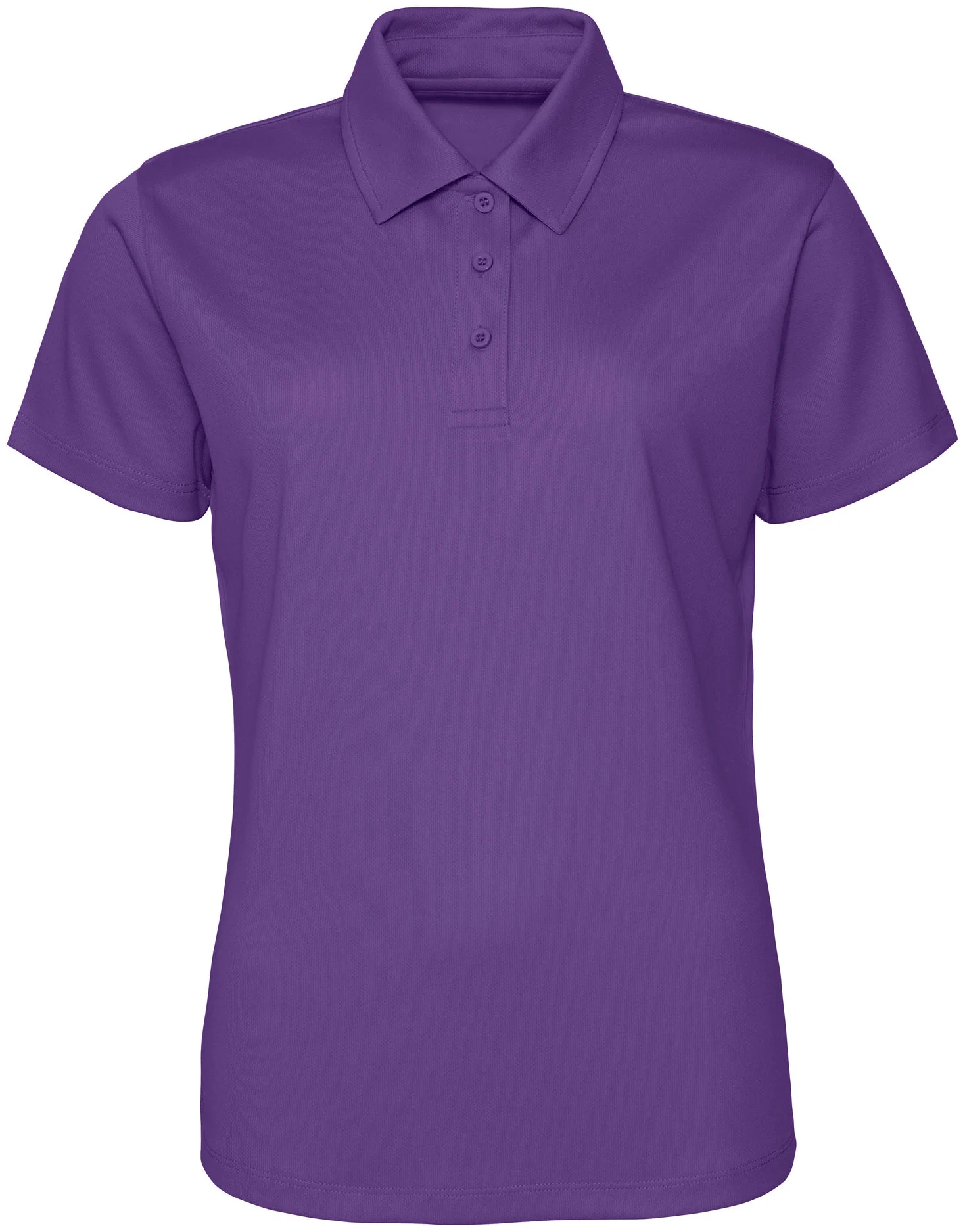 justcool-jc045-womens-cool-poloshirt-purple-front-1 Just Cool Women's Cool Polo