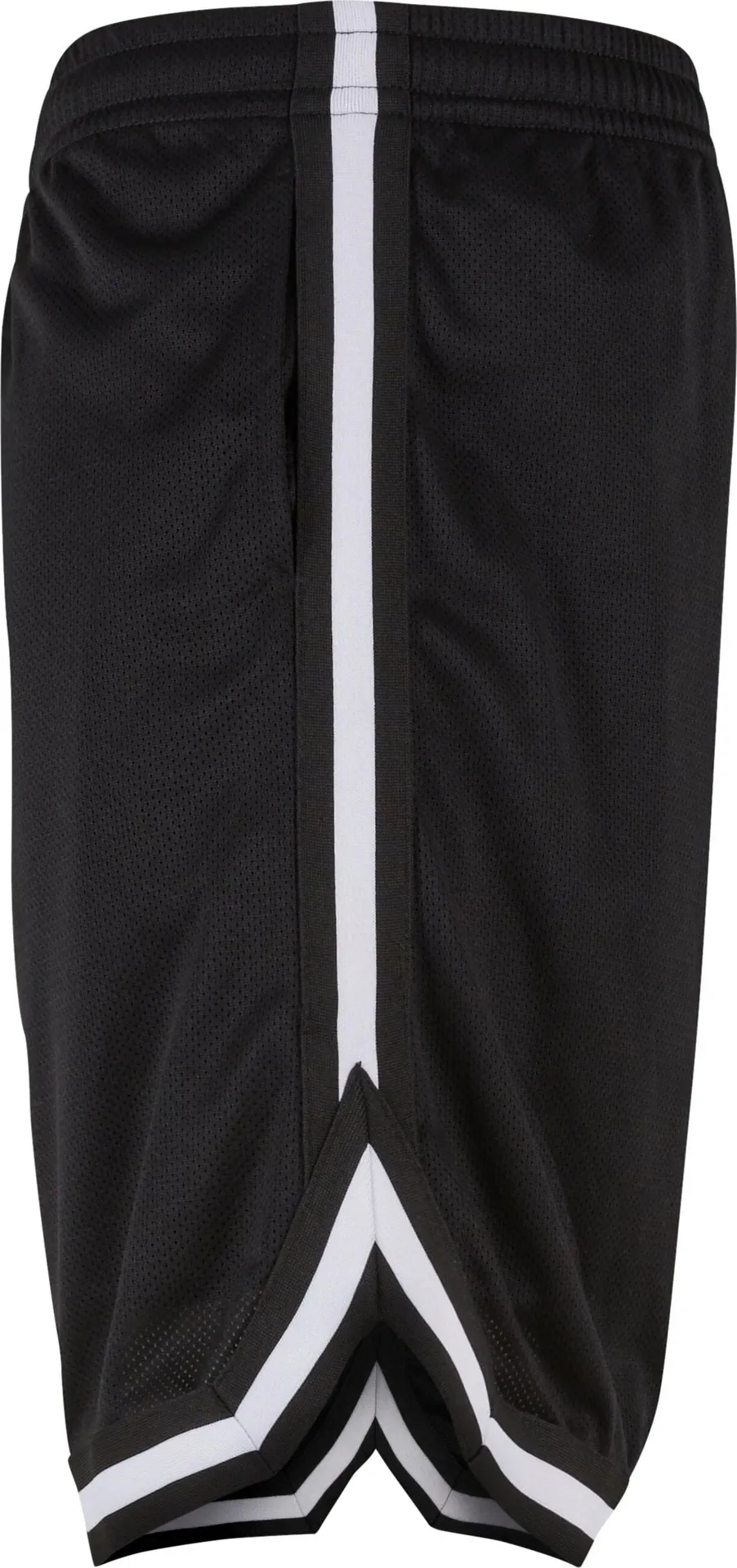 BYB-BY047-two-tone-mesh-shorts-black-white-left-6 Build Your Brand Two-tone Mesh Shorts