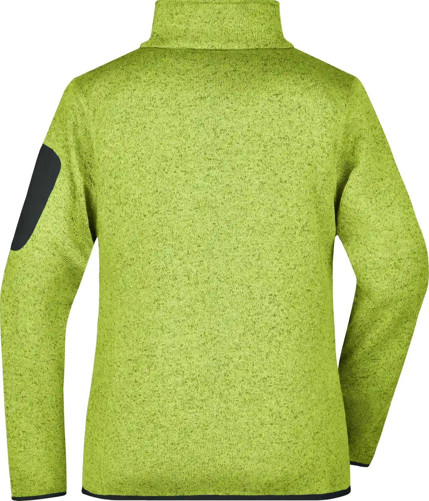 jn761-ladies-knitted-fleece-jacket-kiwimelange-royal-back-5 James & Nicholson Ladies Knitted Fleece Jacket