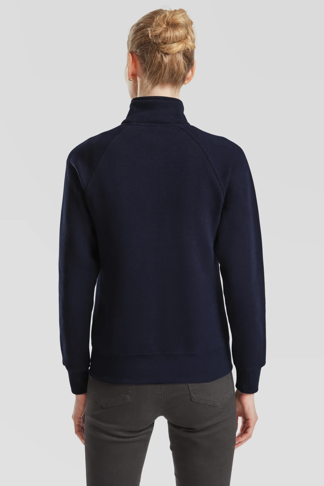 fruit-of-the-loom-62-116-0-ladies-premium-sweat-jacket-deepnavy-model-2 F.O.L. Ladies Premium Sweat Jacket
