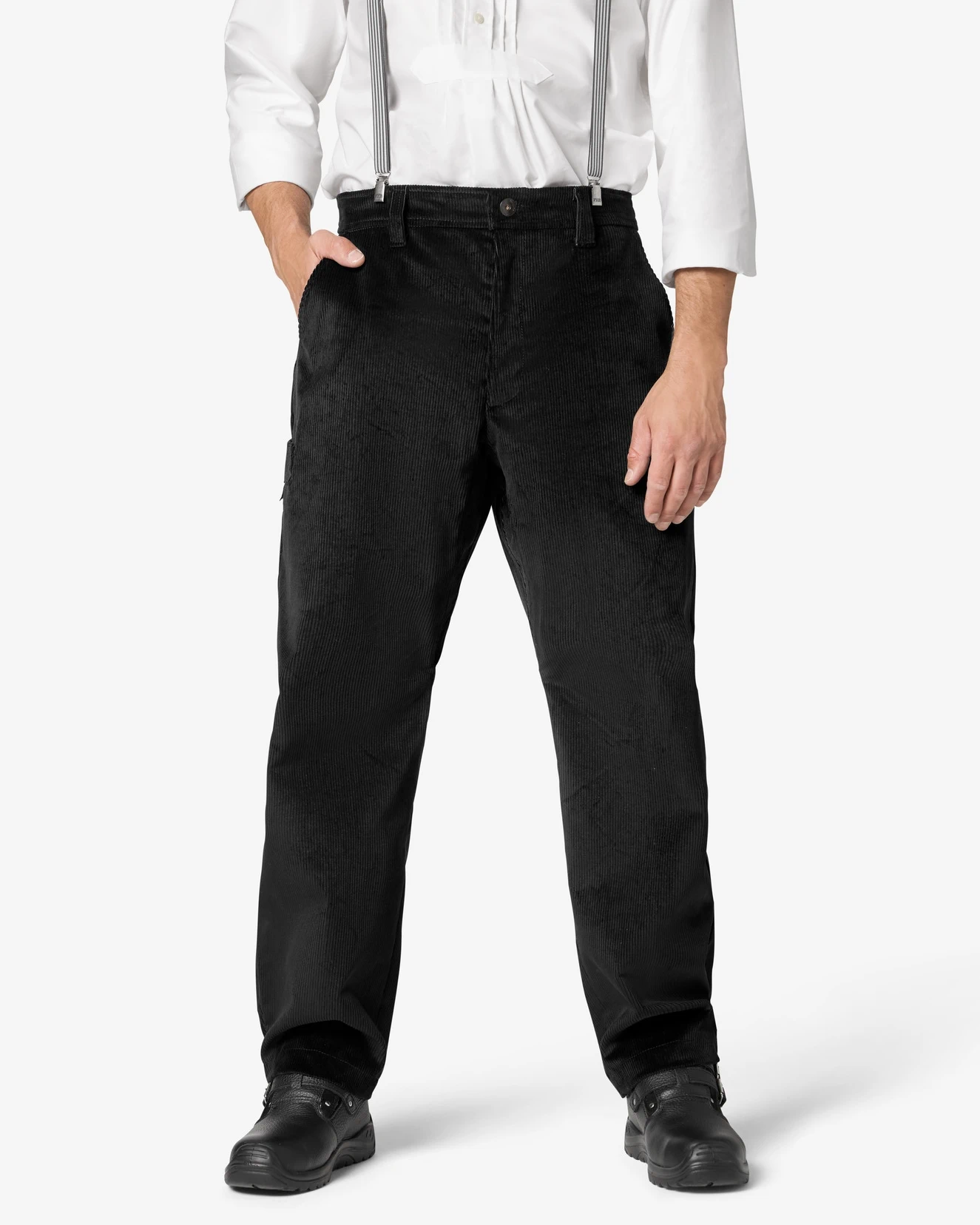 FHB-30005-alain-franzoesische-zunfthose-cord-schwarz-model-0 FHB Französische Zunfthose ALAIN Cord