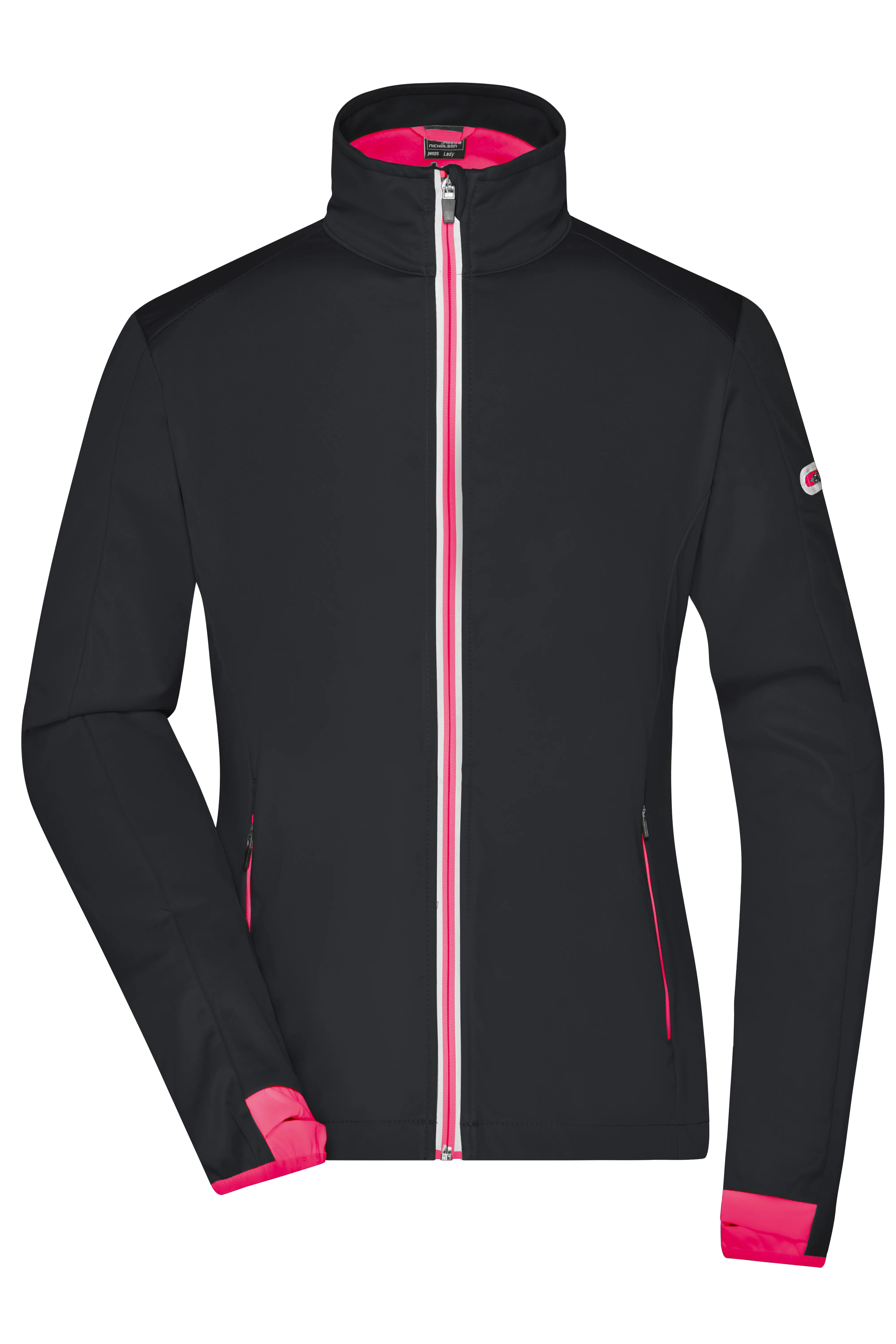 black/light red