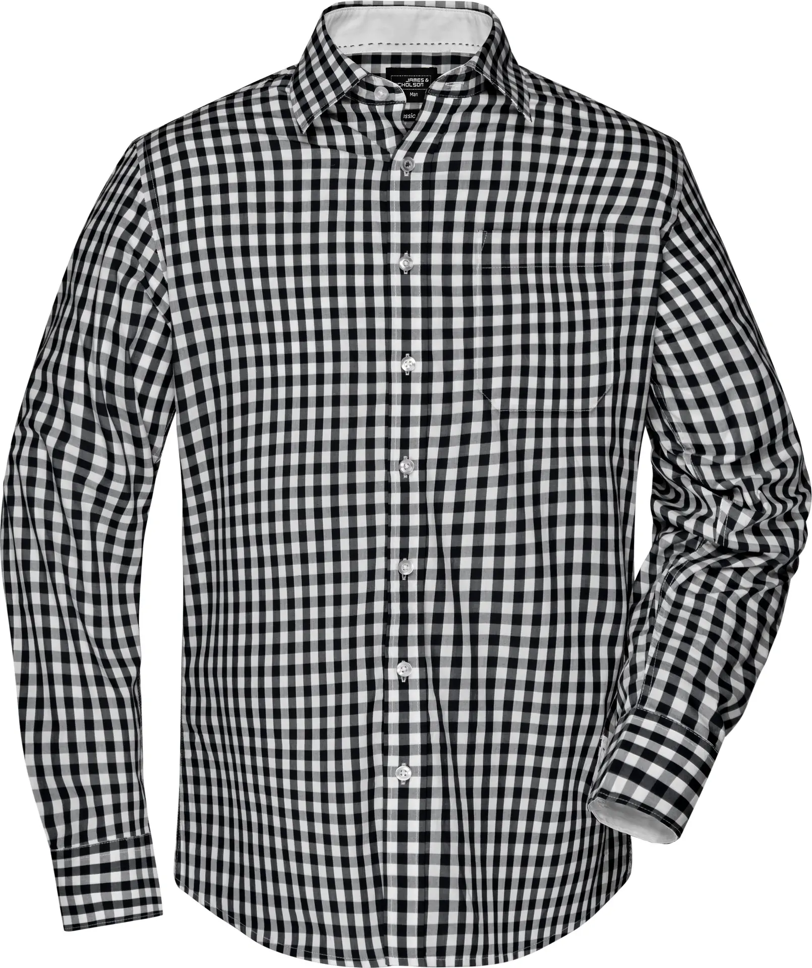 James & Nicholson Men's Checked Shirt 