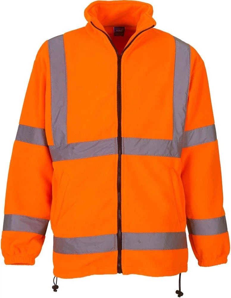 yoko-hvk08-hi-vis-fleece-jacket-hi-vis-orange-front-1 YOKO His-Vis Fleece Jacket