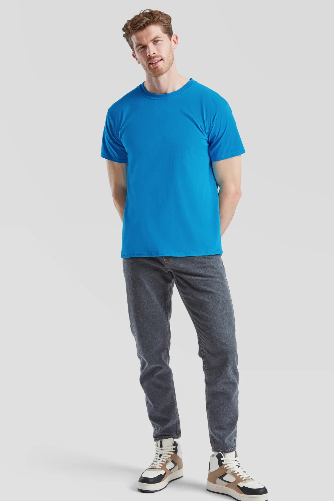 fruit-of-the-loom-61-036-0-valueweight-t-shirt-azureblue-model-3 F.O.L. Valueweight T