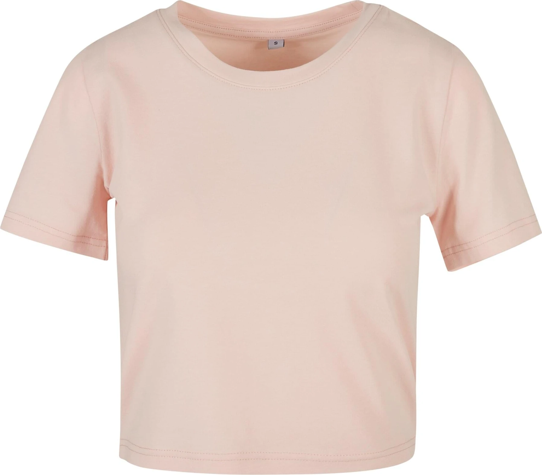 BYB-BY042-ladies-cropped-t-shirt-pink-front-4 Build Your Brand Ladies Cropped Tee