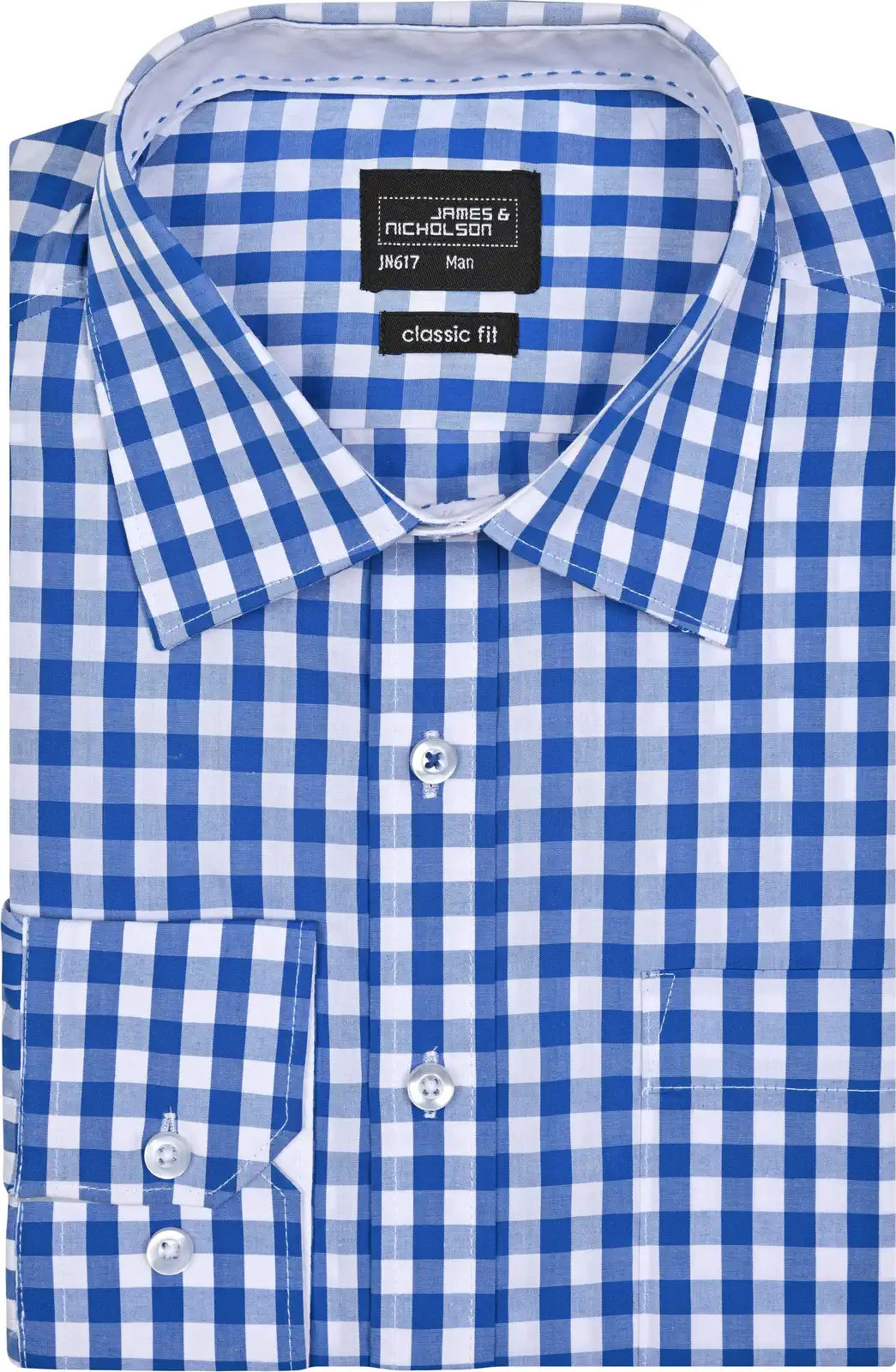James & Nicholson Men's Checked Shirt 