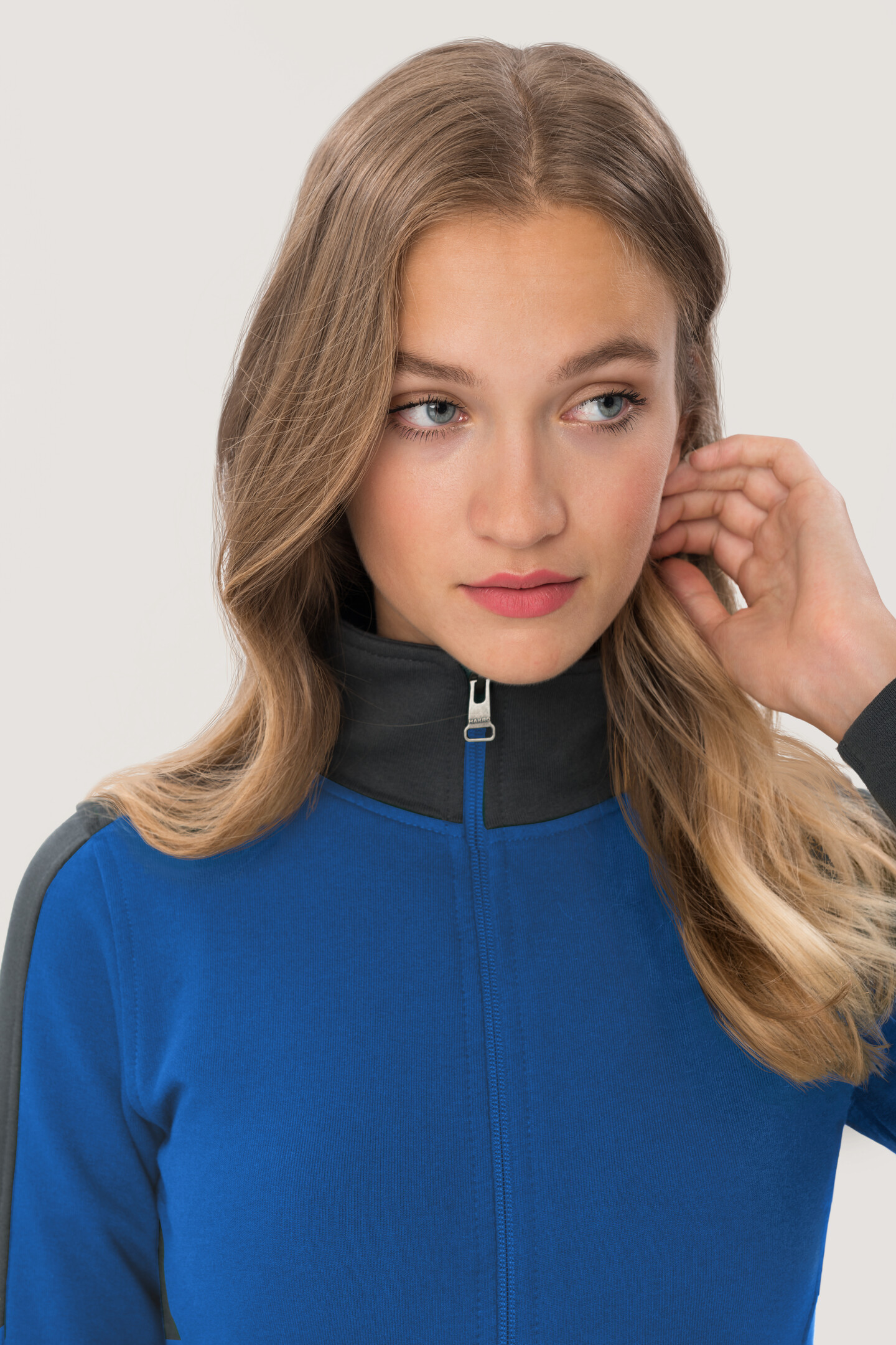 HAKRO Damen-Sweatjacke 277 Contrast Mikralinar® HAKRO Damen-Sweatjacke 277 Contrast Mikralinar®