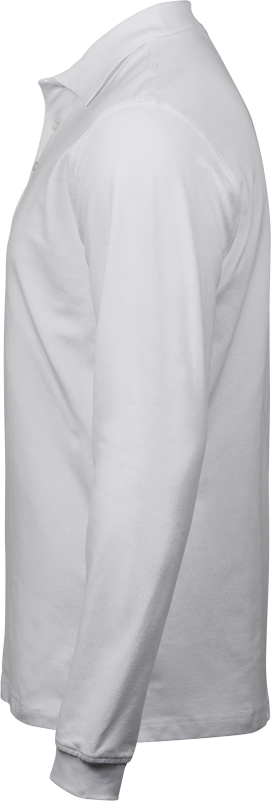tee-jays-1406-mens-luxury-stretch-long-sleeve-poloshirt-white-left-2 Tee Jays Men's Luxury Stretch Long Sleeve Polo